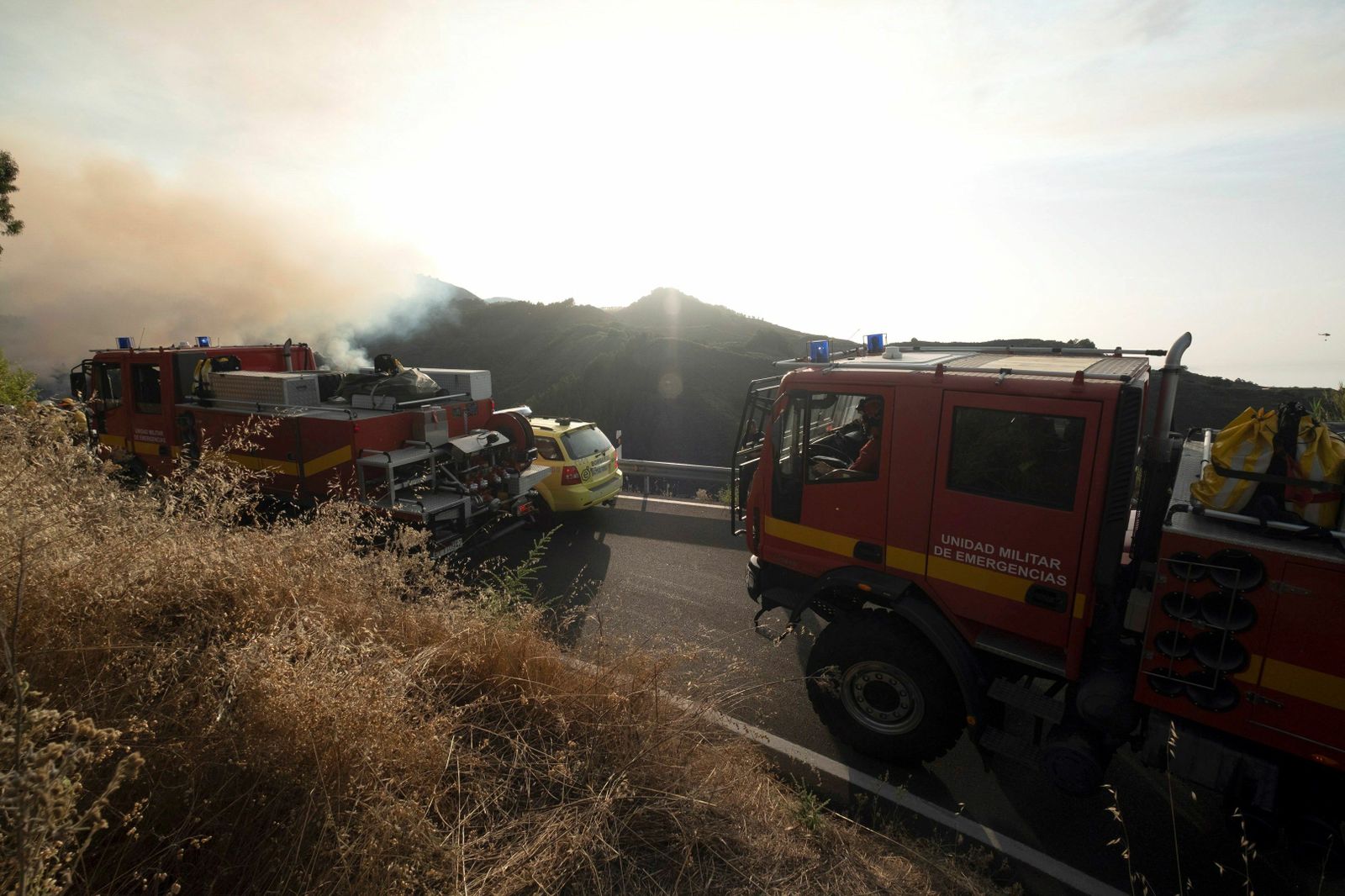 Las imágenes del incendio forestal en Gran Canaria.