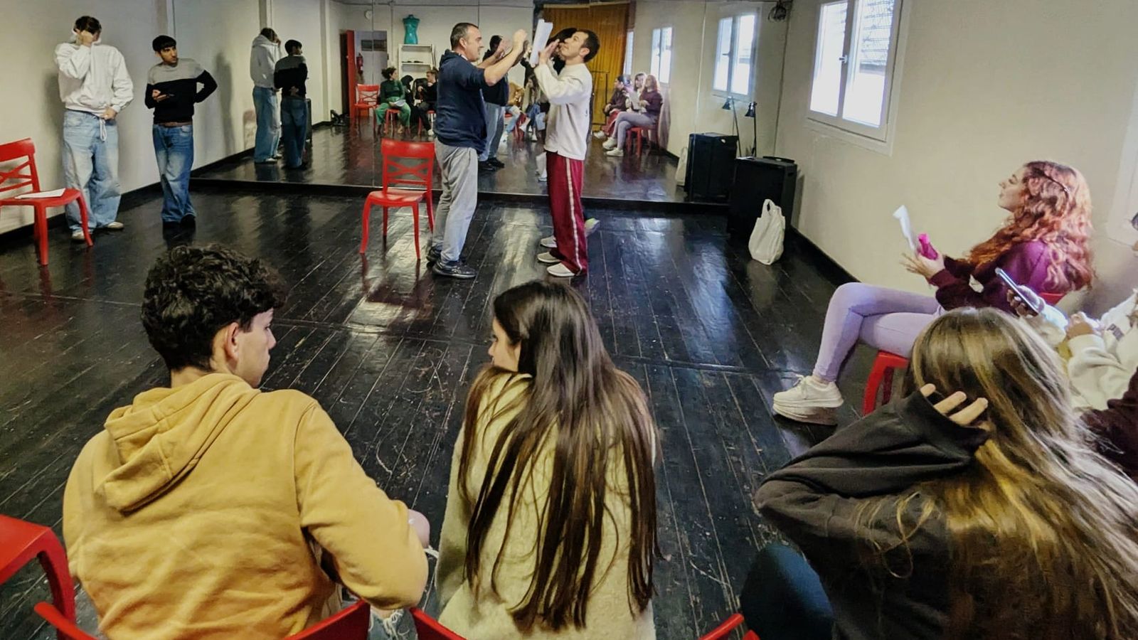 Otro de los ensayos para la obra