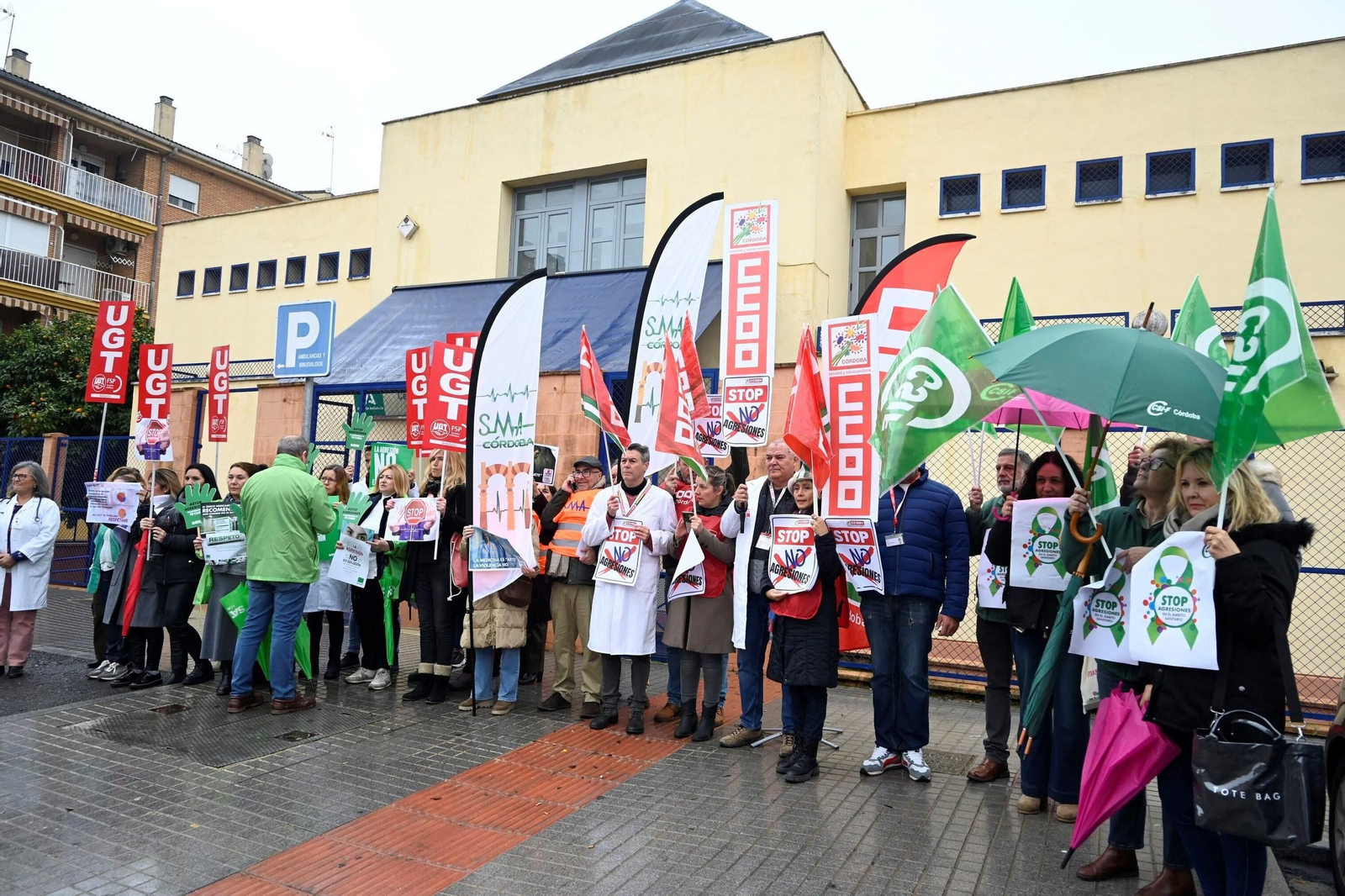Concentración de médicos en el centro de salud de Azahara