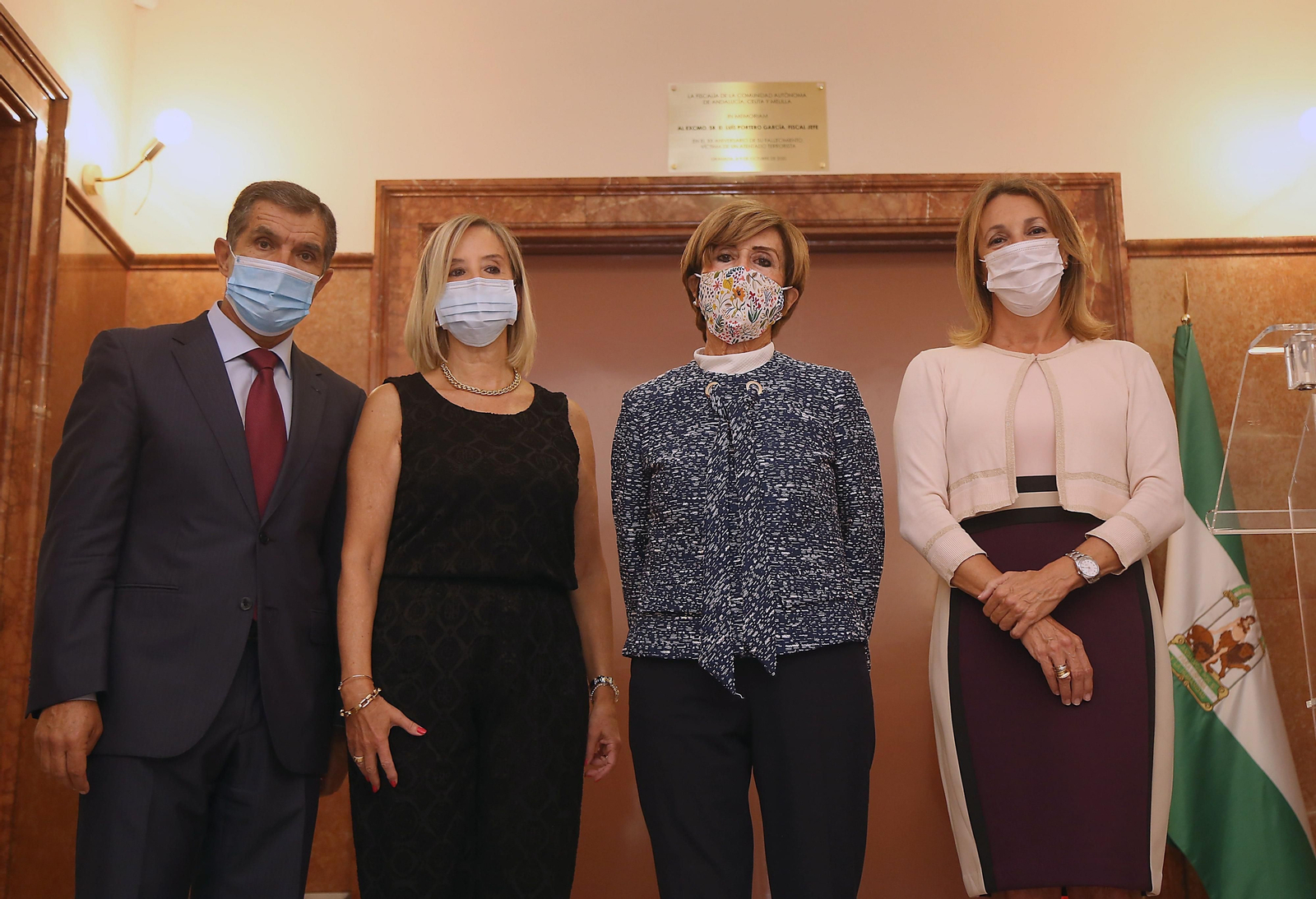 El Presidente del Tribunal Superior de Justicia de Andalucía, Lorenzo del Rio y la fiscal Superior, Ana Tárrago