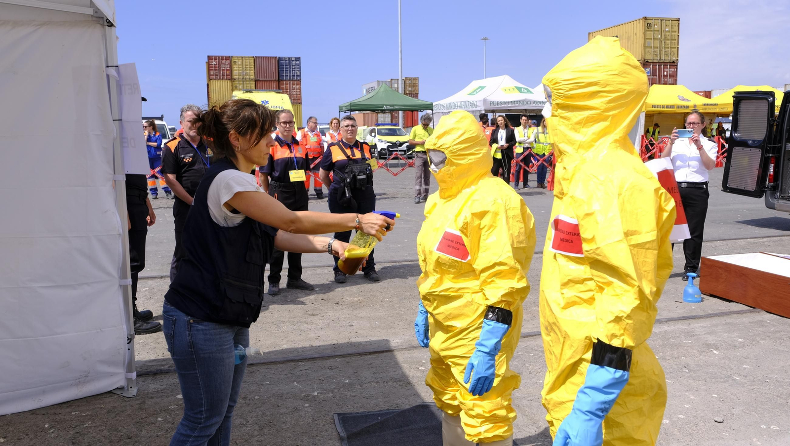 Ejercicio Marsec25 simulacro, en el Puerto de Almería, en imágenes