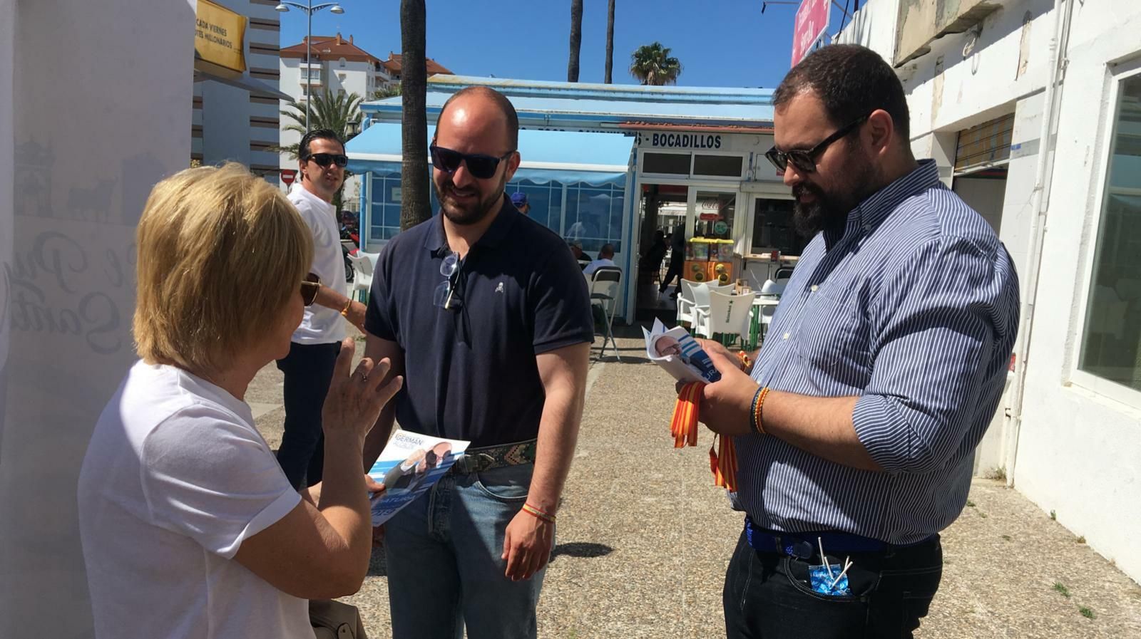 Germán Beardo, candidato del PP a la Alcaldía,  promete múltiples mejoras para Valdelgrana