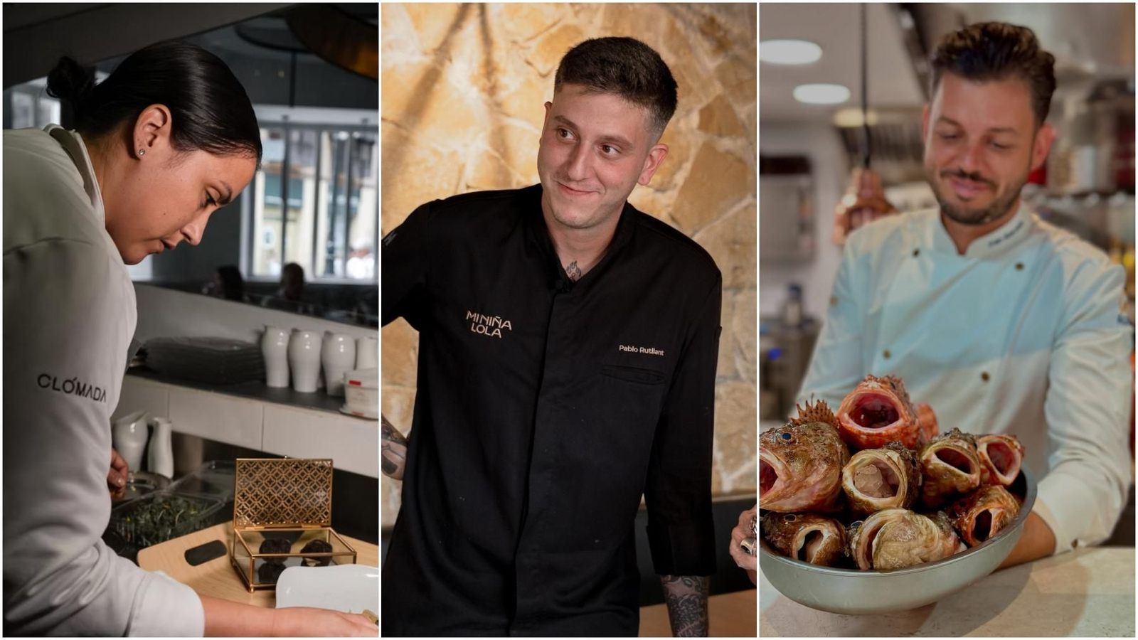 Claudine, Pablo y Fran, de Clómada, Mi Niña Lola y Alaparte.