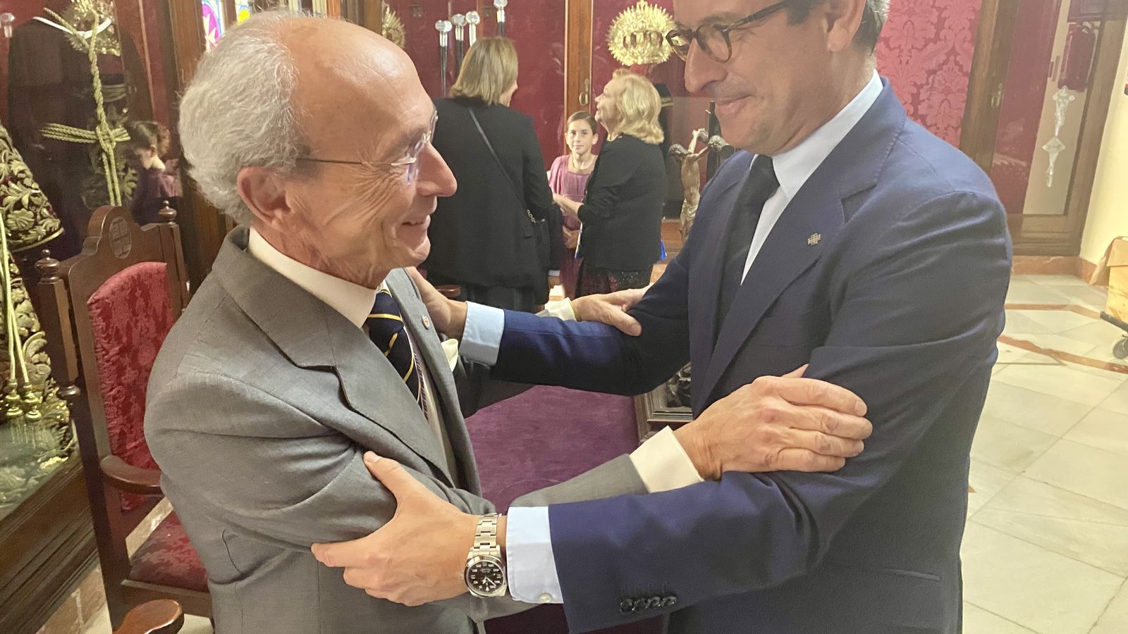 Antonio Rodríguez Cordero y Jorge Paradela, en la mañana de ayer.