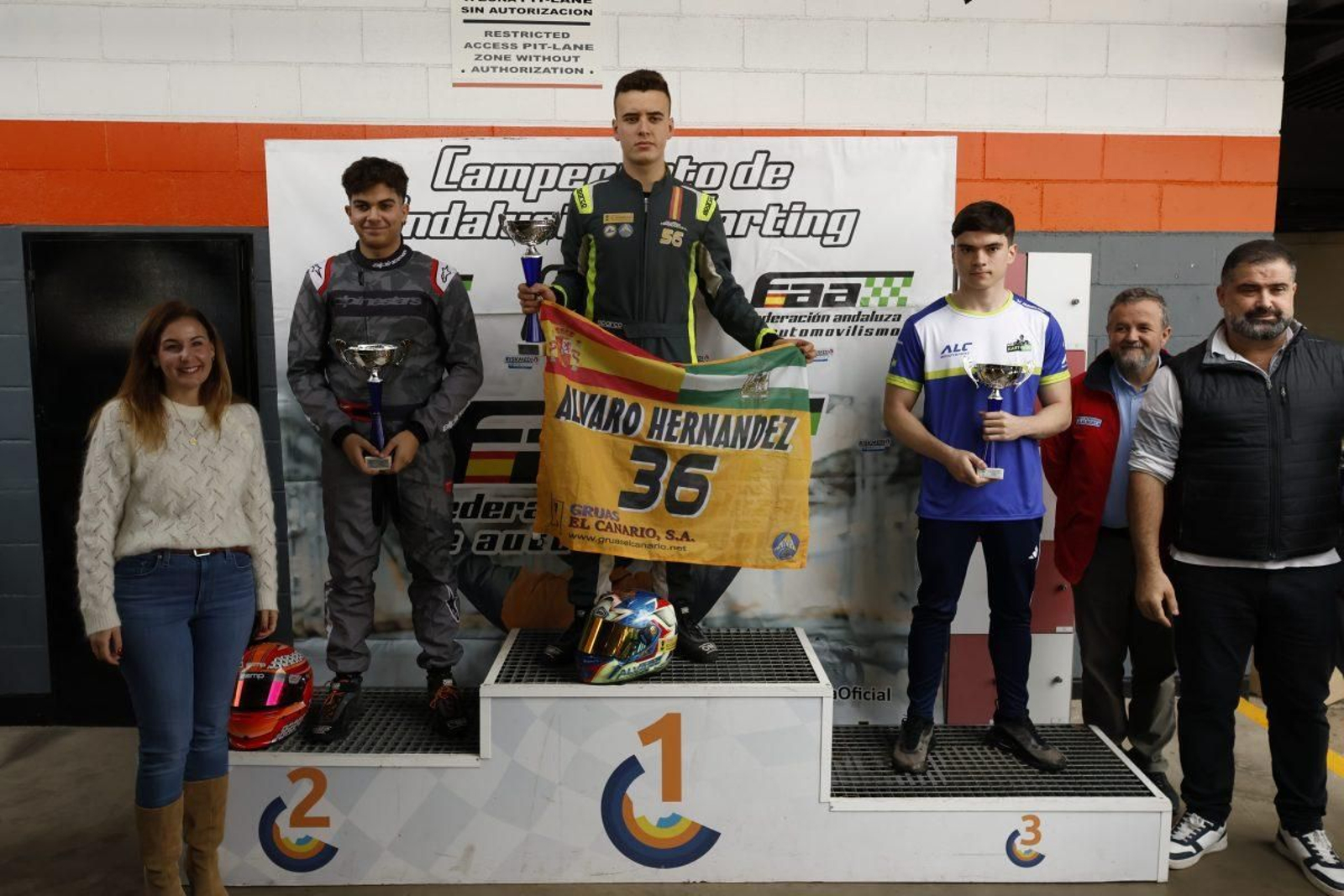 Hugo fue segundo en la primera carrera de las dos disputadas en Cartaya.