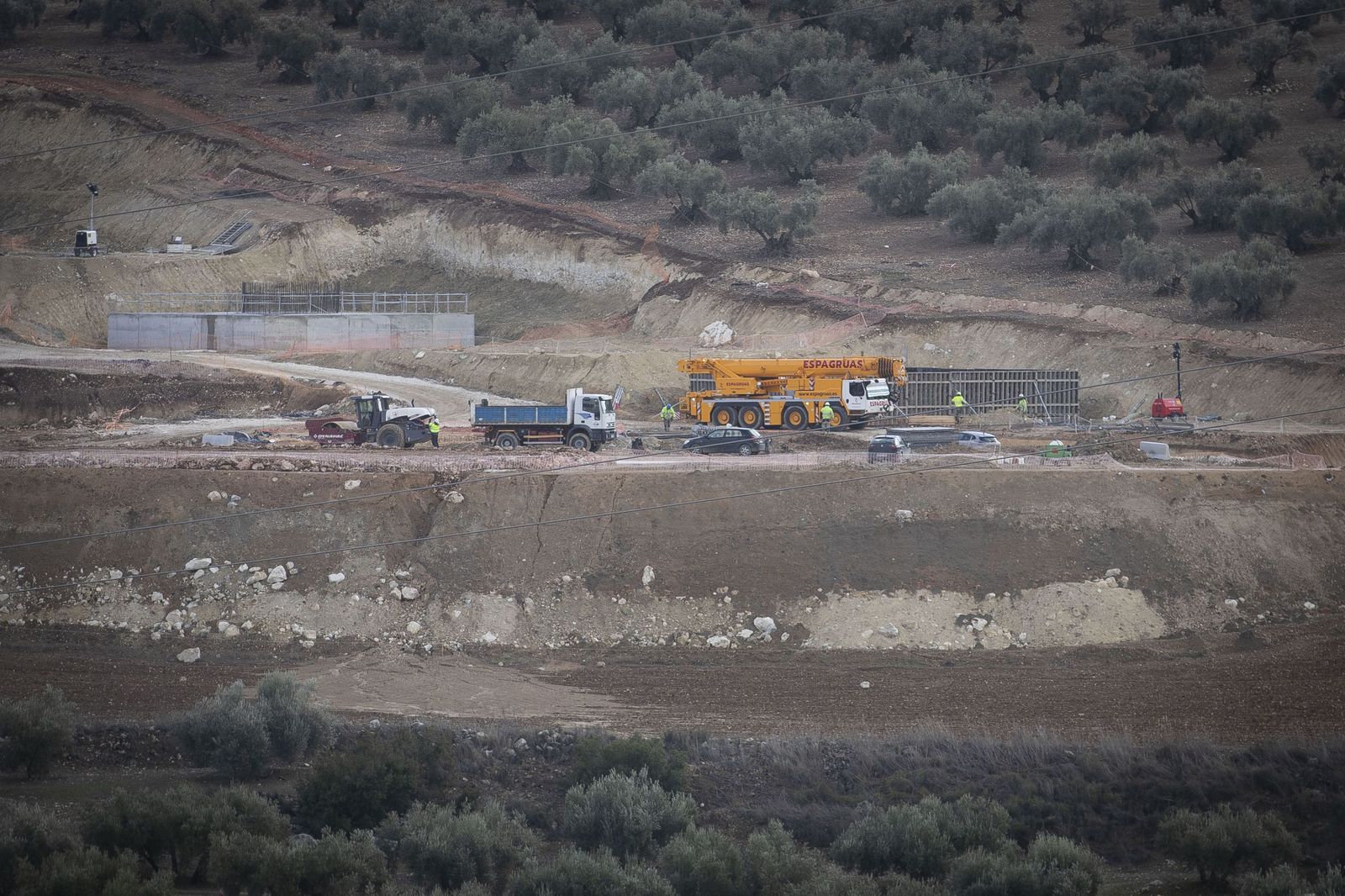 Obras en el tramo de A-92 de la Variante de Loja