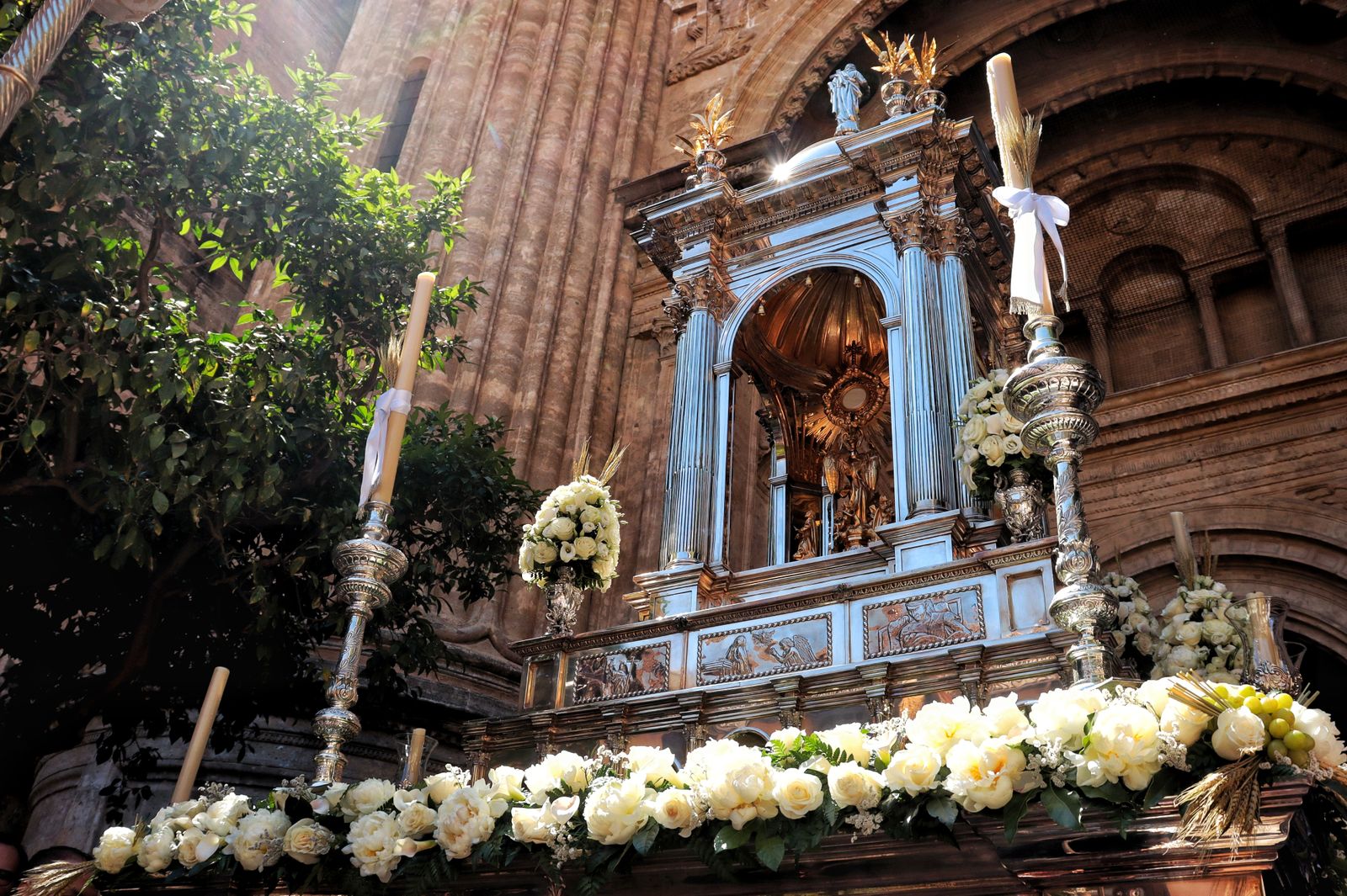 La imágenes de la procesión del Corpus Christi este domingo en Málaga
