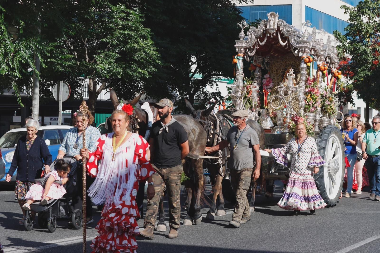 La llegada de la Hermandad del Rocío gaditana a Cádiz
