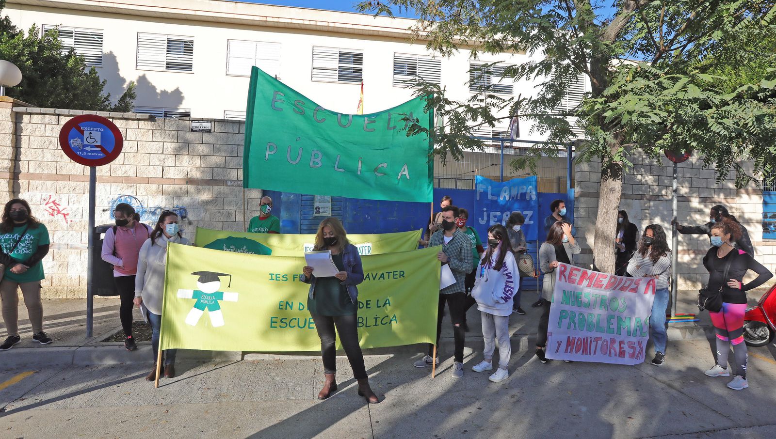 Una imagen de la concentración realizada el pasado año por el Ampa del IES.