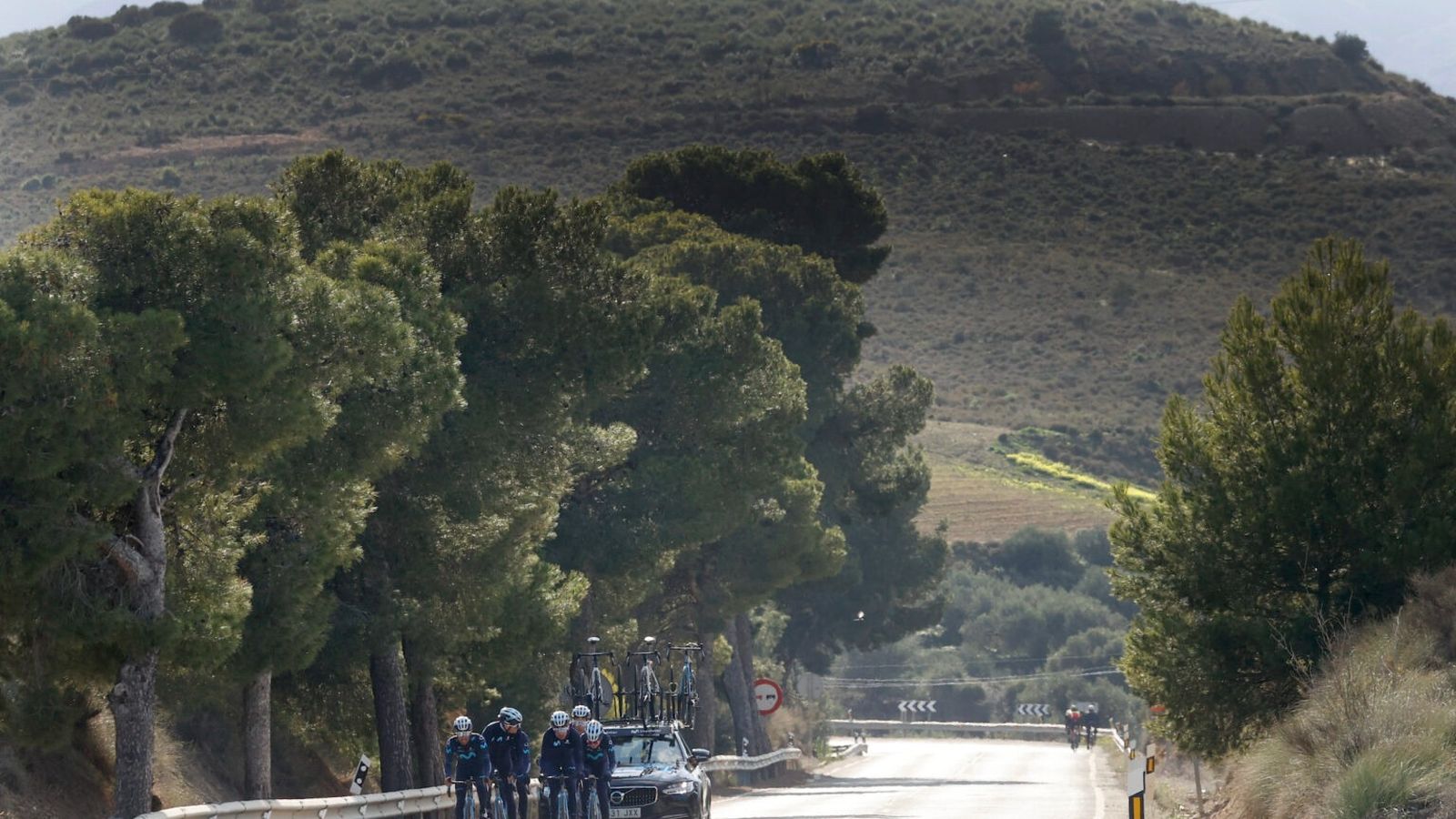El conjunto masculino, en pleno entrenamiento.