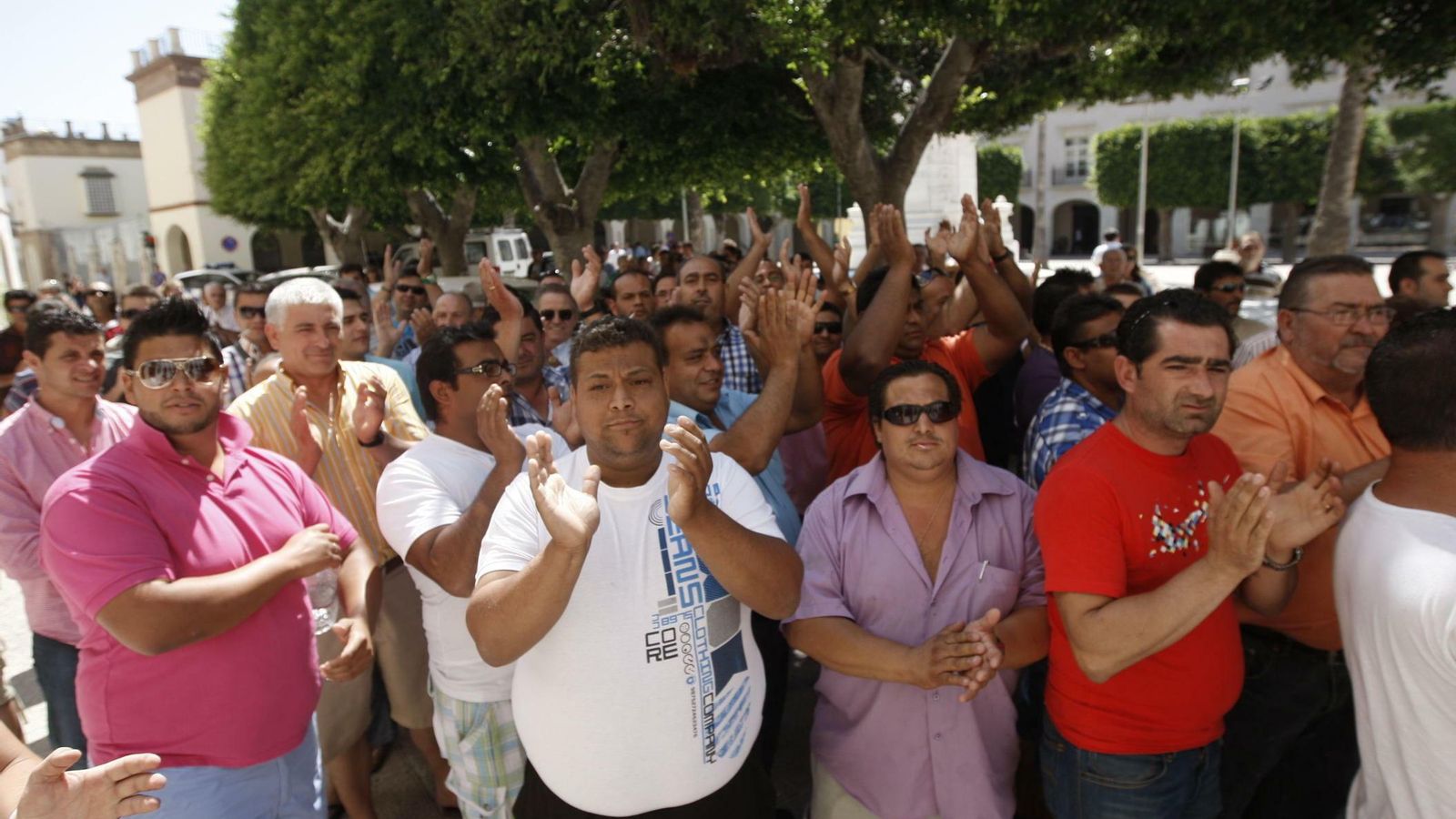 Protesta de los feriantes en 2011