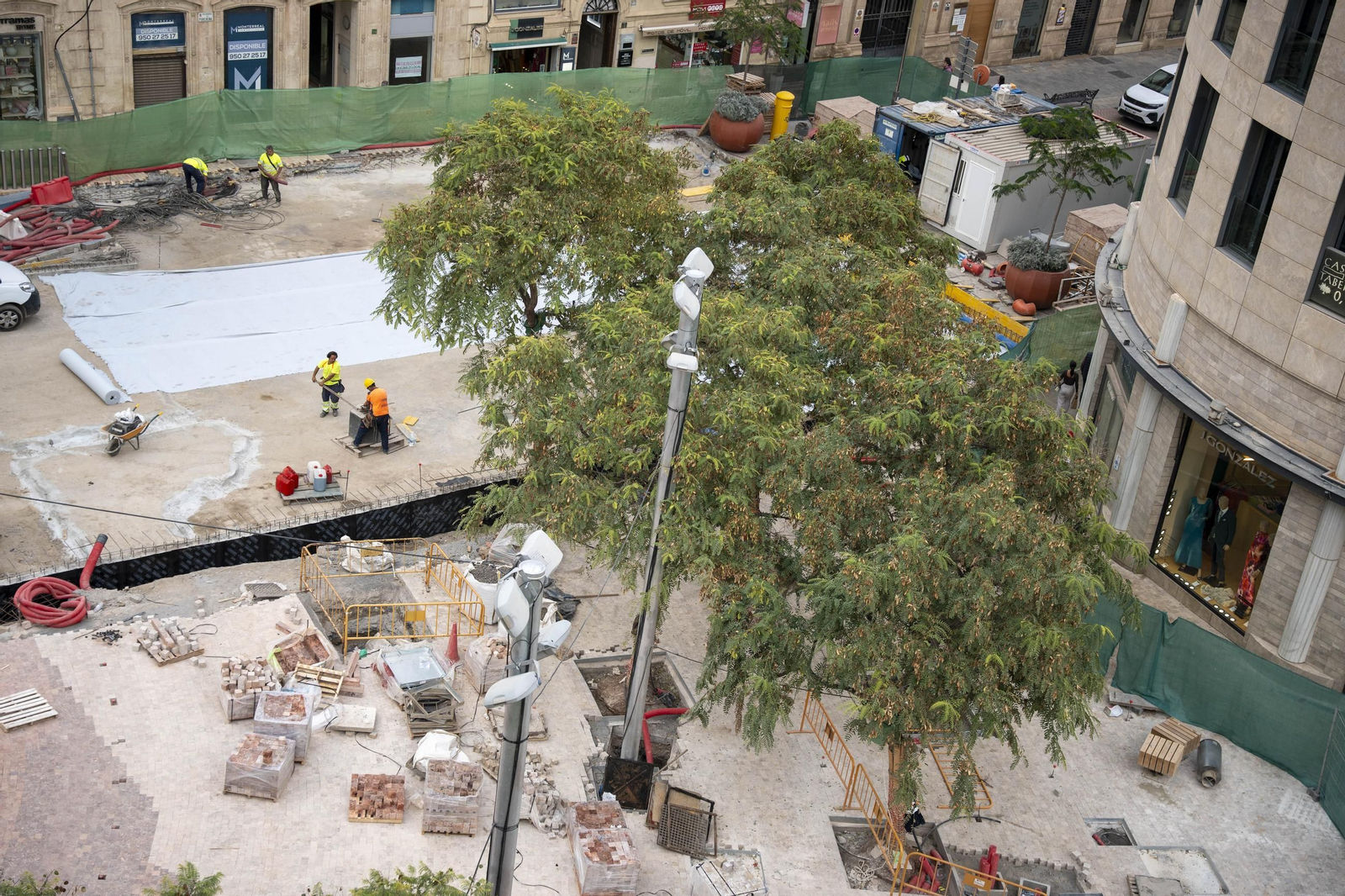 Las imágenes de las obras del paseo de Almería