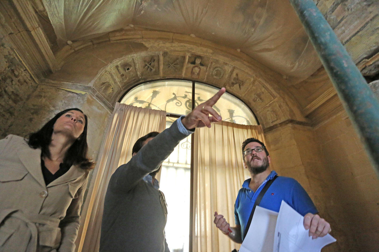 Capilla de Ribadeneira, con las pinturas recién restauradas por Agustín Pina.