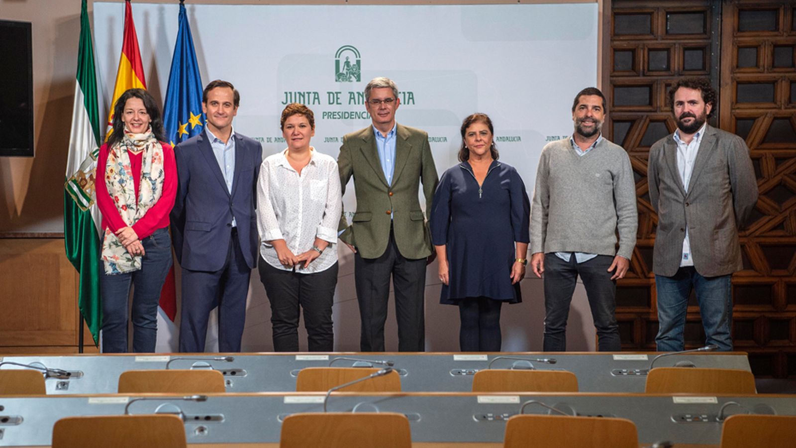 El jurado de los Premios Andalucía de Periodismo.