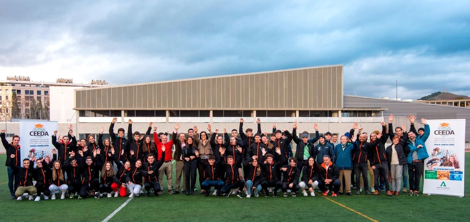 Alumnos deportistas del CEEDA en las instalaciones del centro