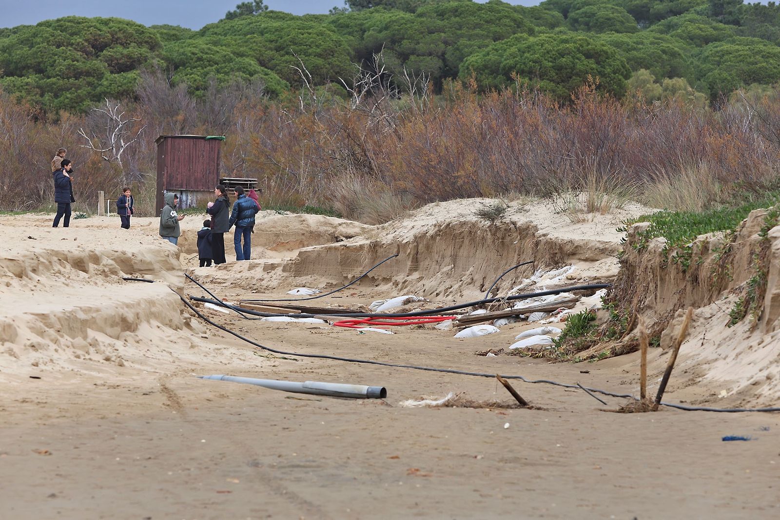 Daños en El Portil (Huelva) por el temporal