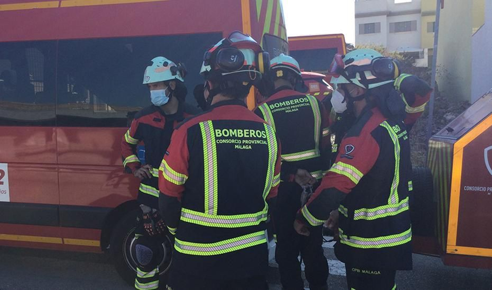 Efectivos del Consorcio Provincial de Bomberos de Málaga en una imagen reciente