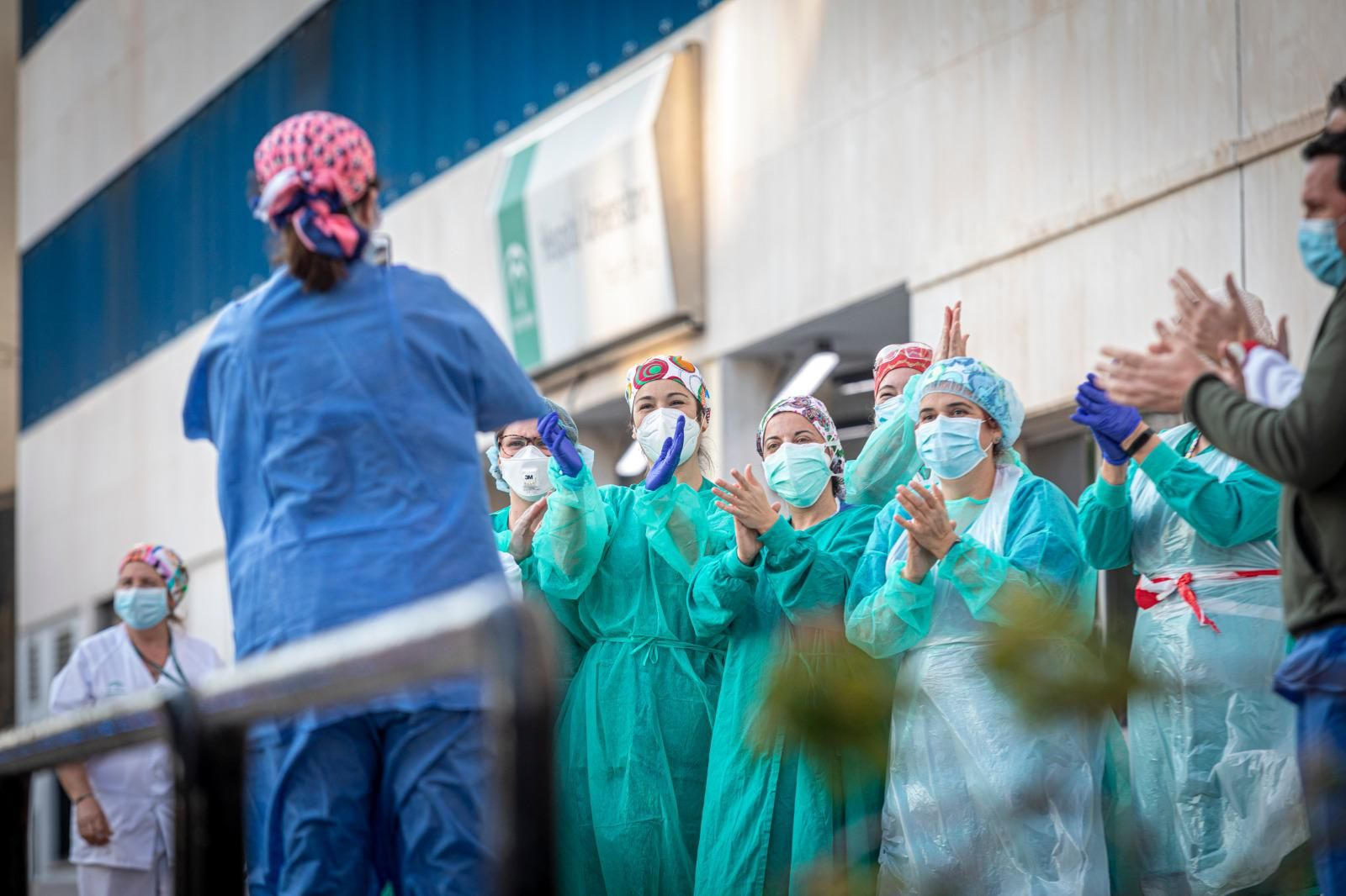 Personal sanitario del Hospital Puerta del Mar
