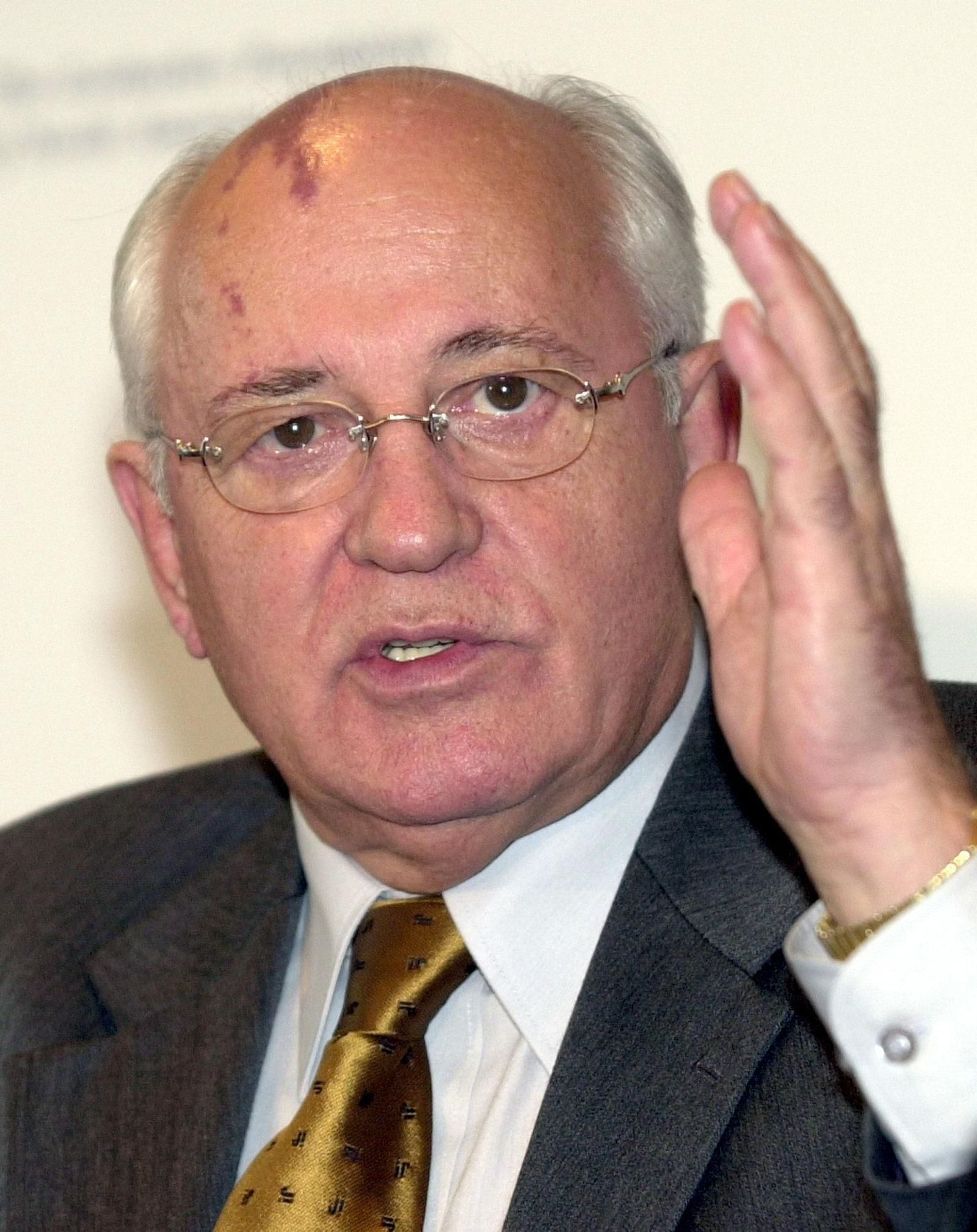 En la imagen, el que fuera presidente ruso, Mijail Gorbachov.
