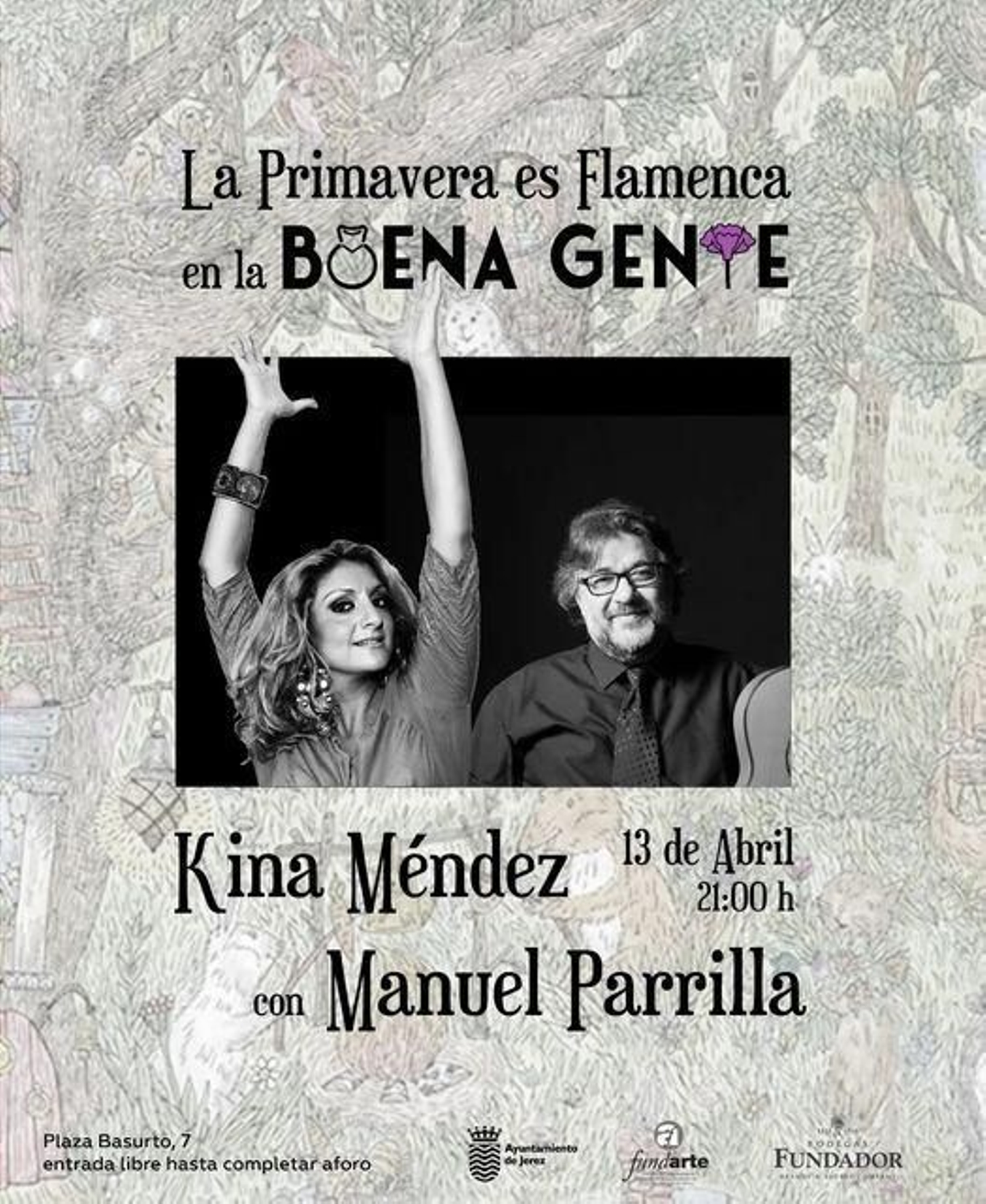 Actuación en la Peña flamenca Buena Gente Actuación en la Peña flamenca Buena Gente