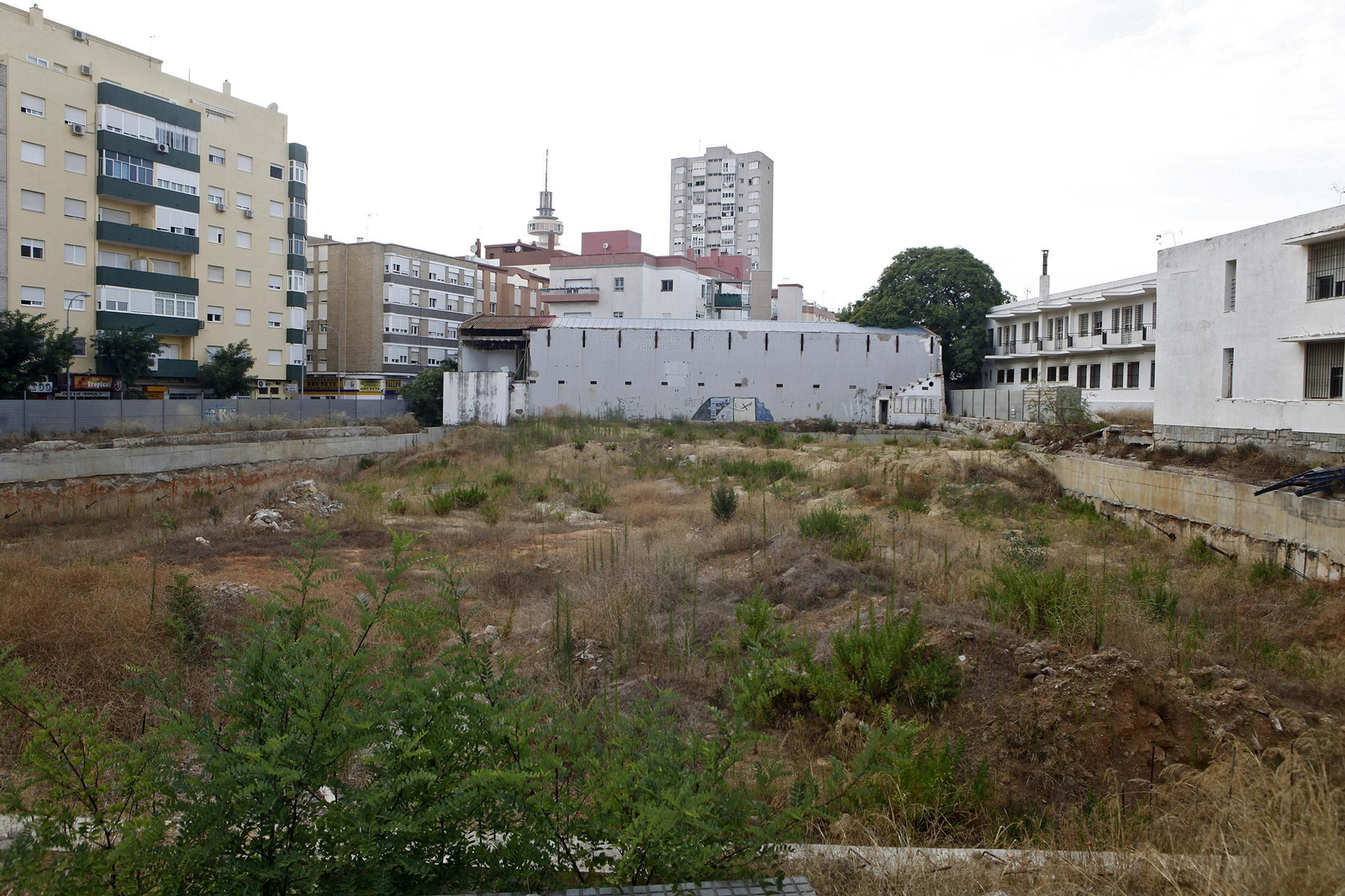 Solar en el que estaba ubicado el antiguo Pabellón Portillo.