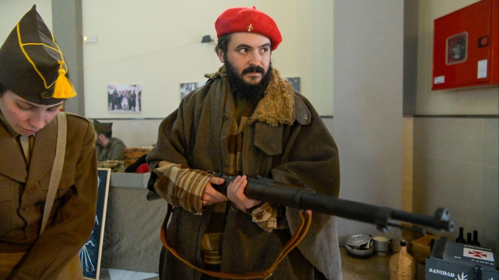 La recreación de un hospital de la Guerra Civil en Beas de Granada