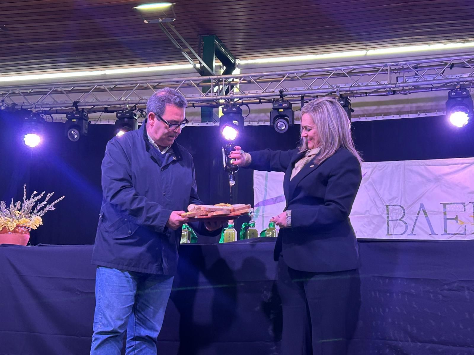 María Jesus Serrano y José Martínez, durante el maridaje