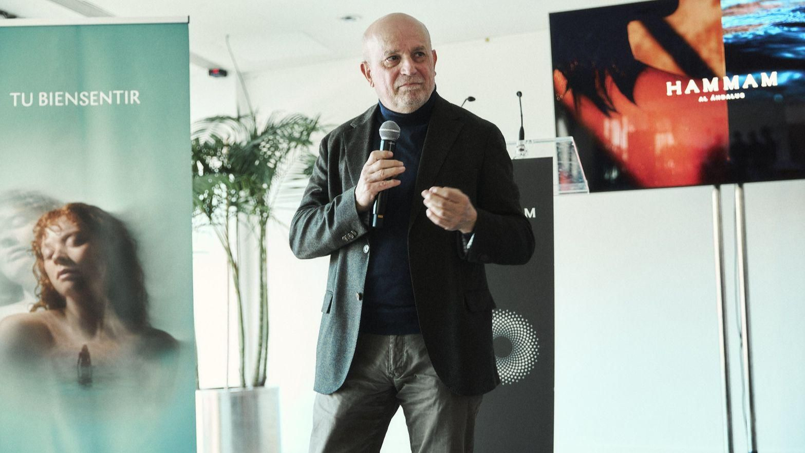 Raúl Lozano, CEO Hammam Al Ándalus, durante la presentación del estudio.