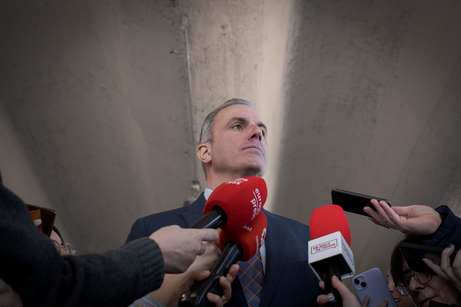 El dirigente de Vox, Javier Ortega Smith, este viernes.