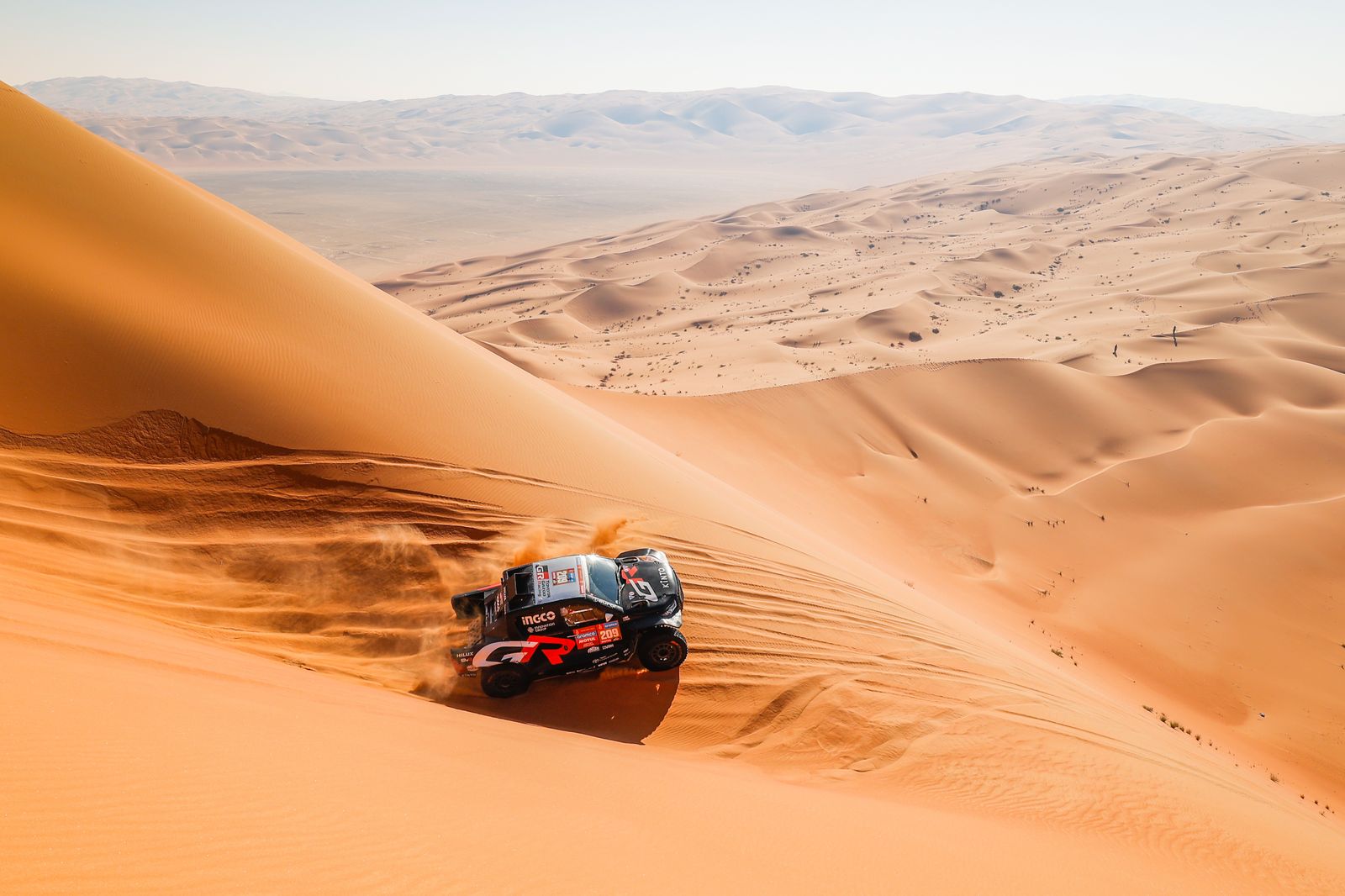 Las mejores fotos del Dakar por las dunas