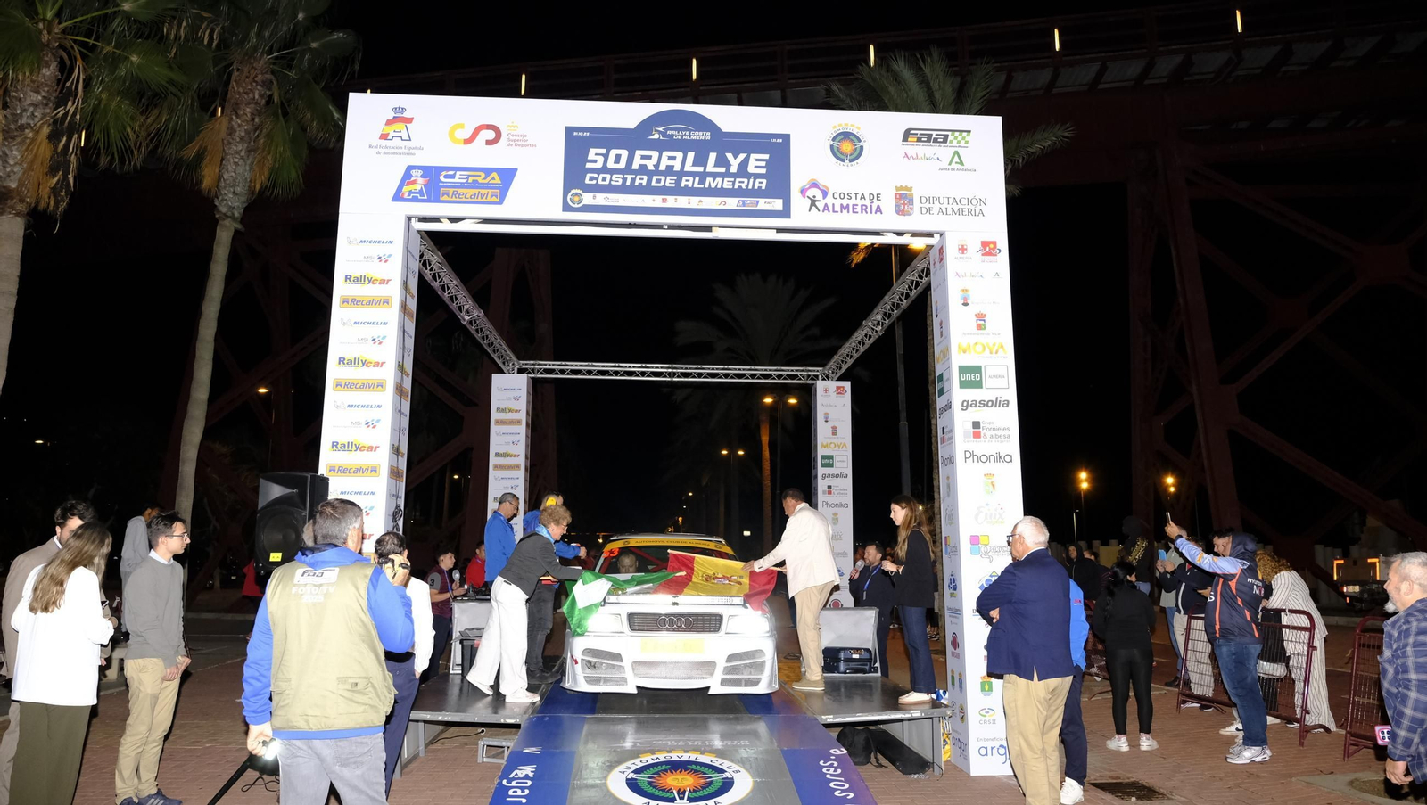 La salida de la 50 edición del Rallye Costa de Almería, en imágenes