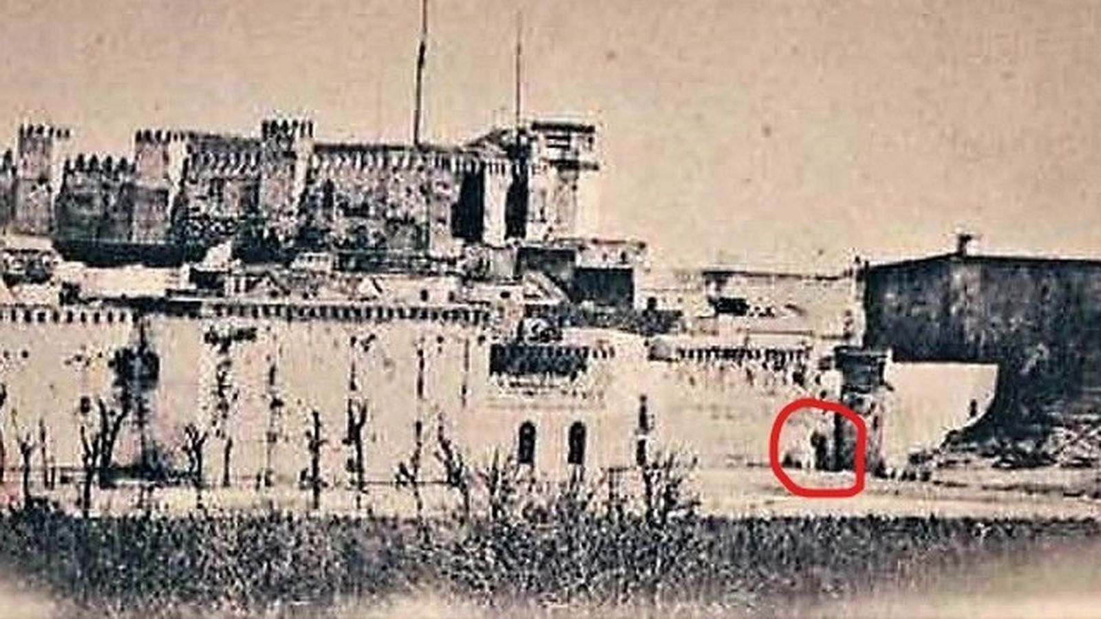 Sur de la Alameda hacia 1880