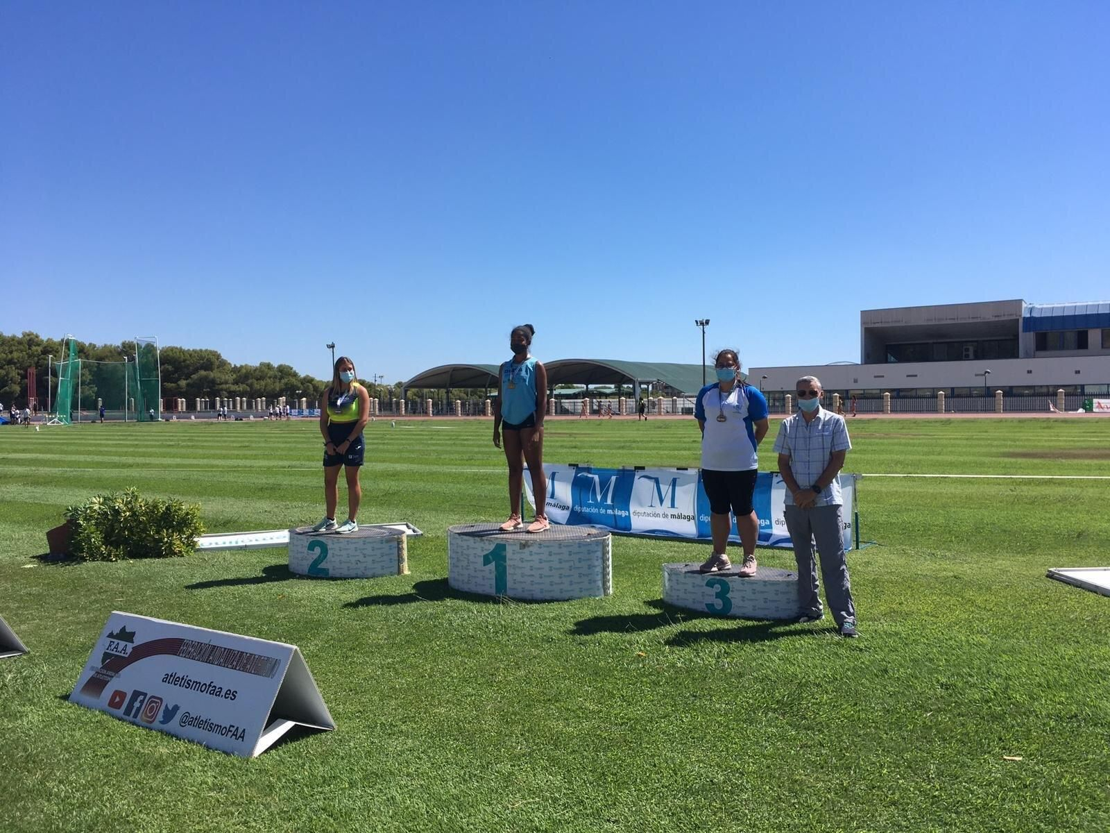 Podio de una de las pruebas del Andaluz de Torremolinos.
