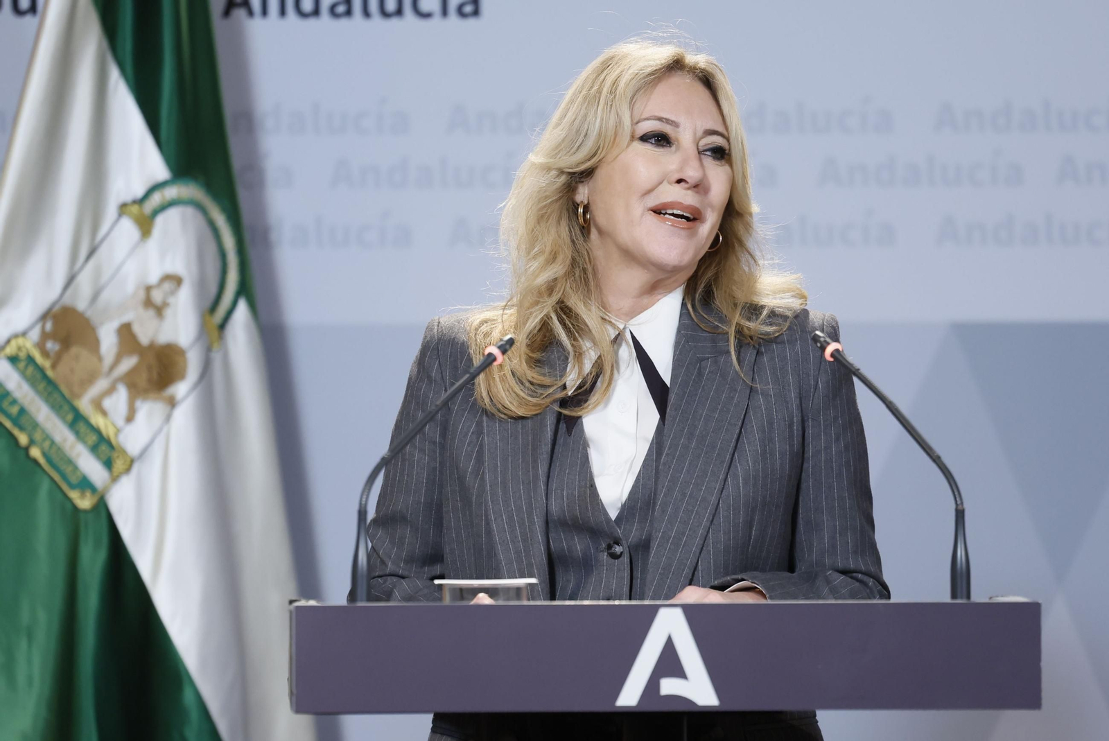 Carolina España, tras el Consejo de Gobierno de la Junta de esta semana.