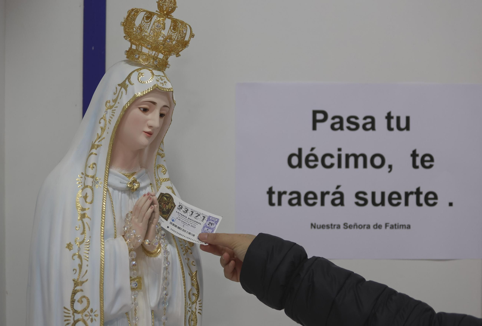 Toda suerte es bienvenida para el sorteo de la Lotería de Navidad.