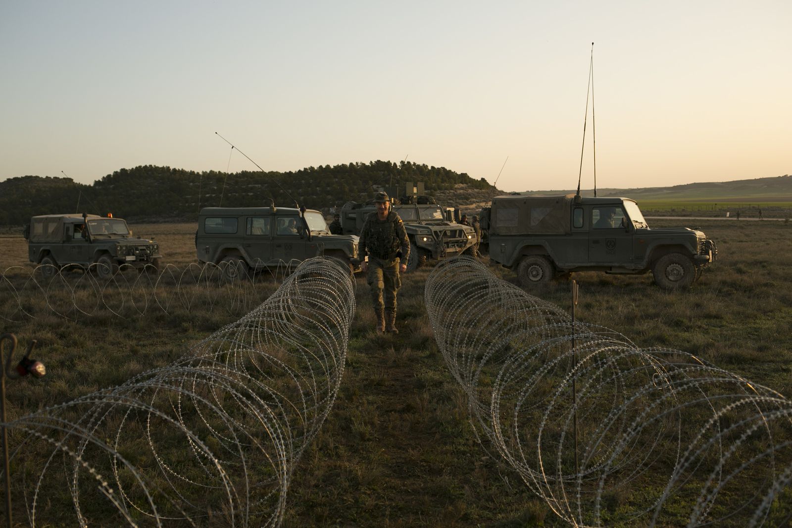 De maniobras con la Legión