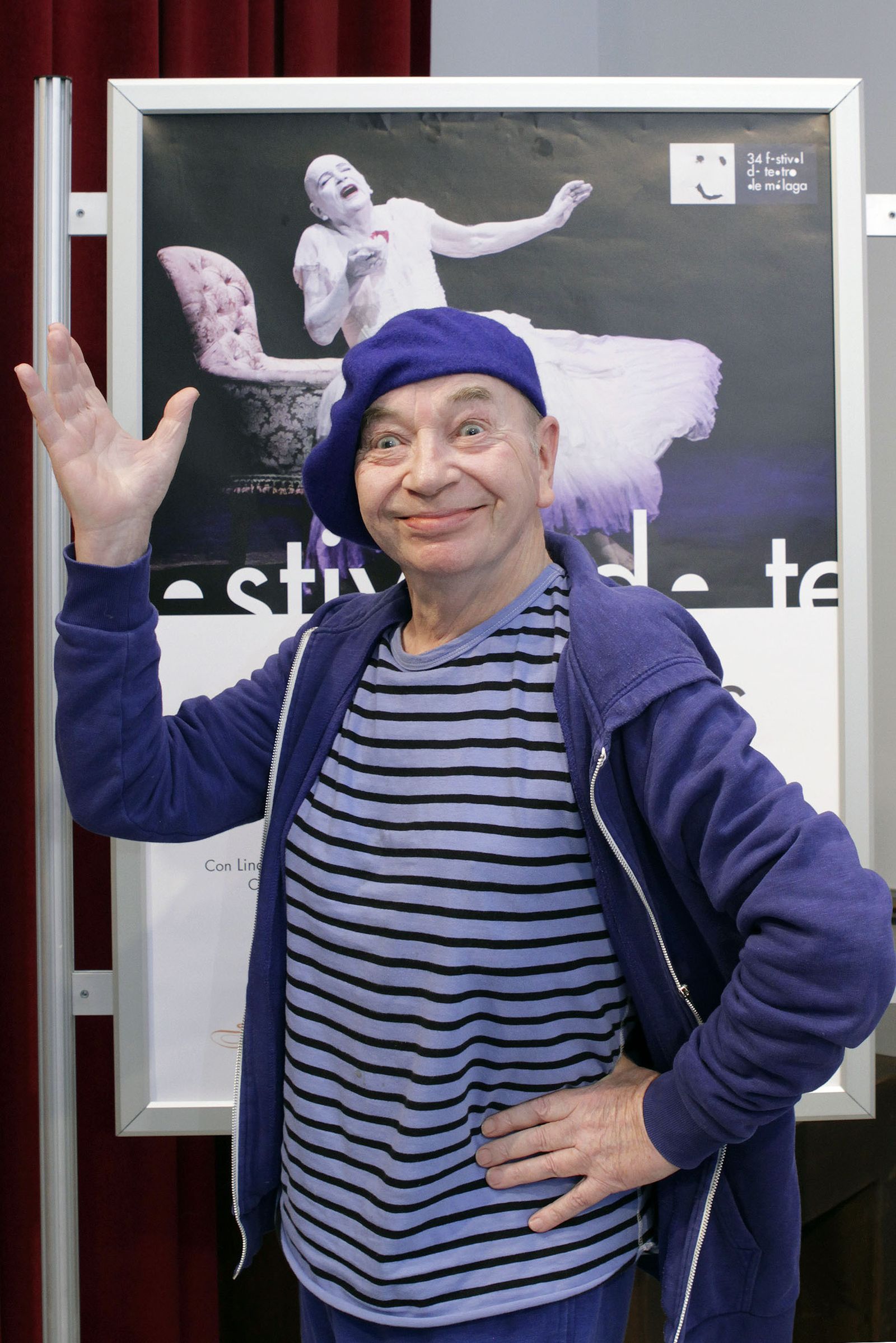 Lindsay Kemp (Cheshire, 1983), ayer, en el Teatro Cervantes.