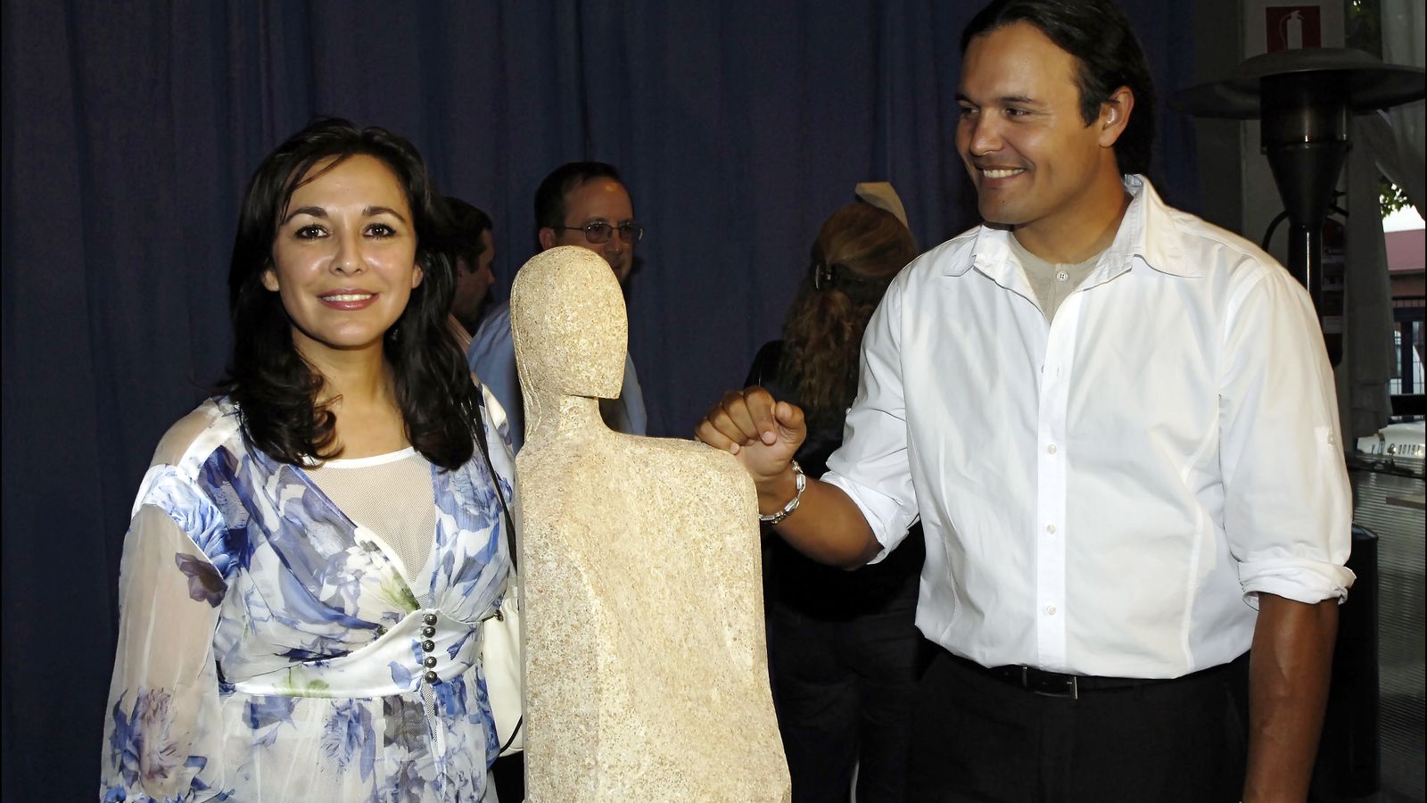 La presentadora, con Nilo Manrique, su ex pareja y padre de sus dos hijos.