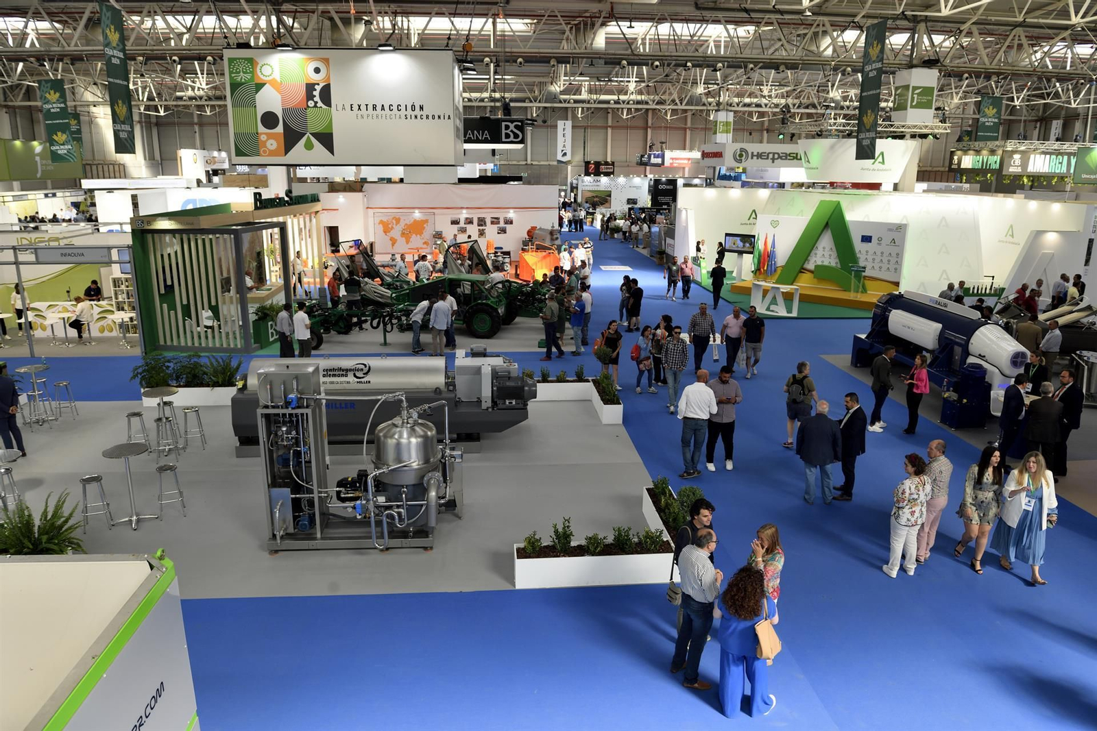 Vista del pabellón interior en Expoliva 2023.