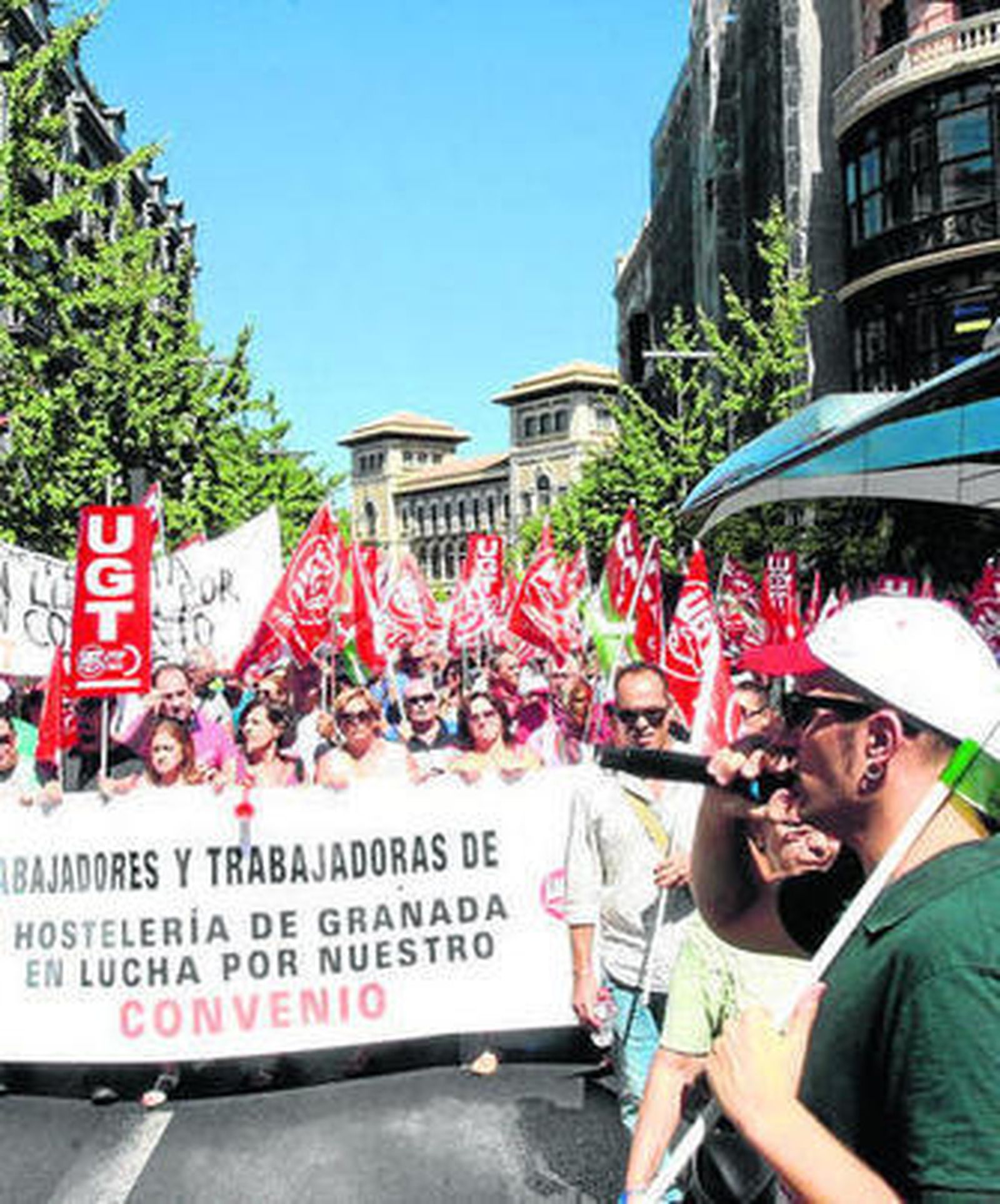 Imagen de una de las jornadas de huelga en el sector.