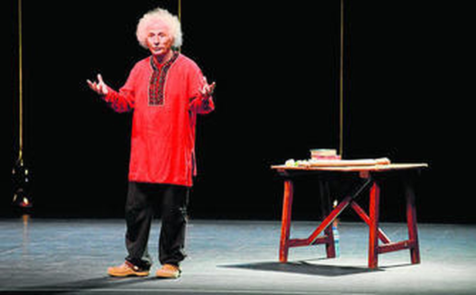 Rafael Álvarez 'El Brujo' durante la representación de 'El Quijote'.