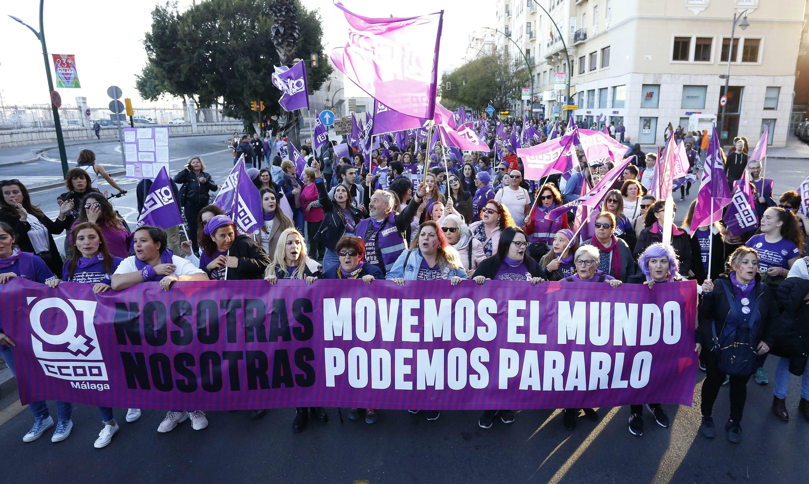 Las fotos de la manifestación del 8M en Málaga