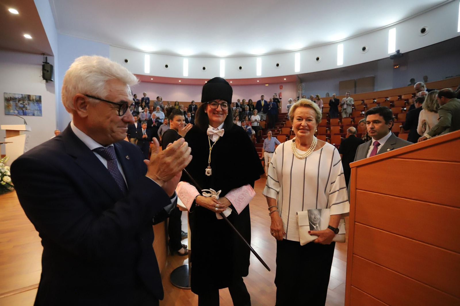 Imágenes de la investidura póstuma de García Palacios como doctor Honoris Causa