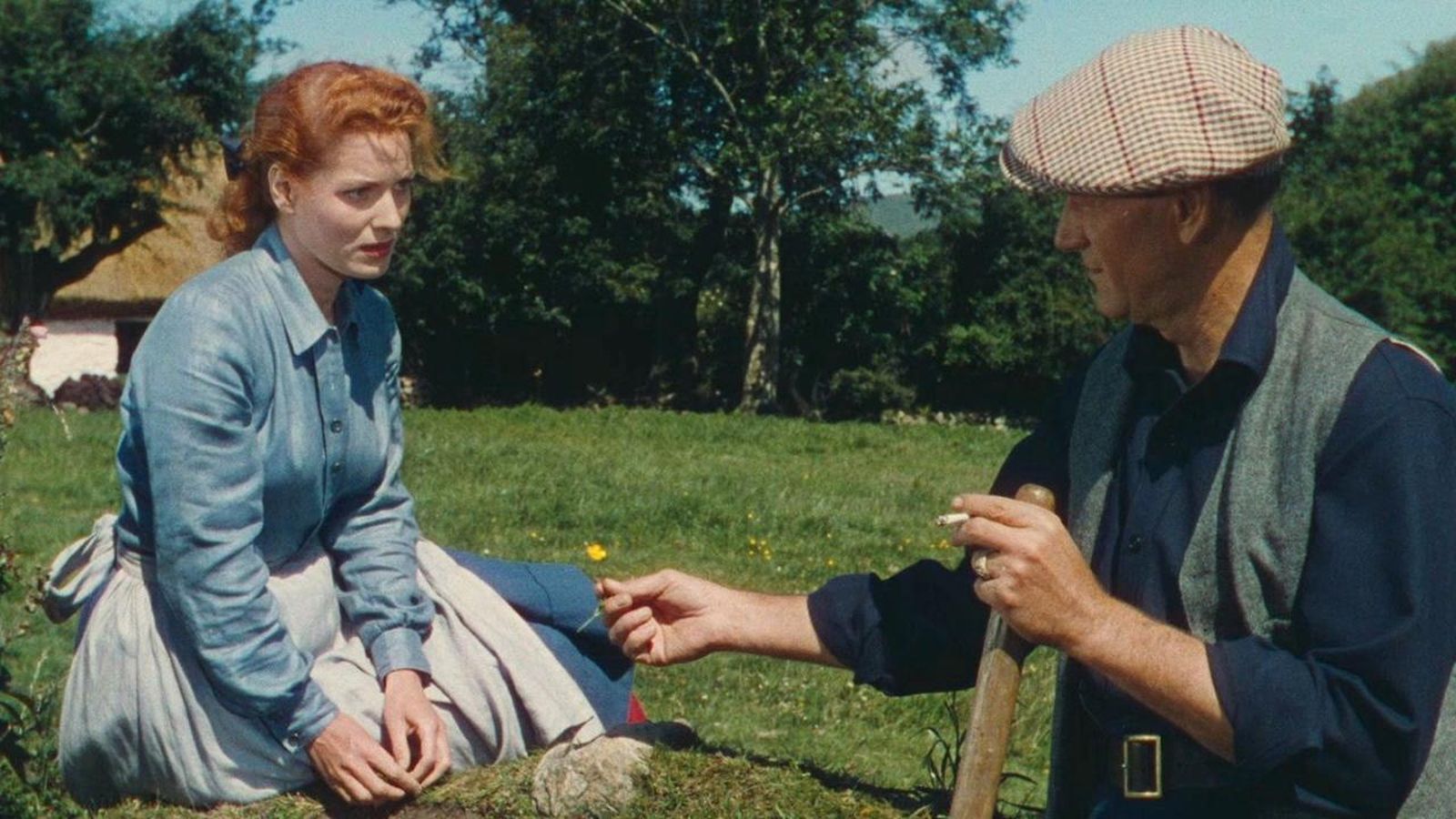 Maureen O’Hara, con John Wayne en 'El hombre tranquilo', una de sus míticas colaboraciones con John Ford.