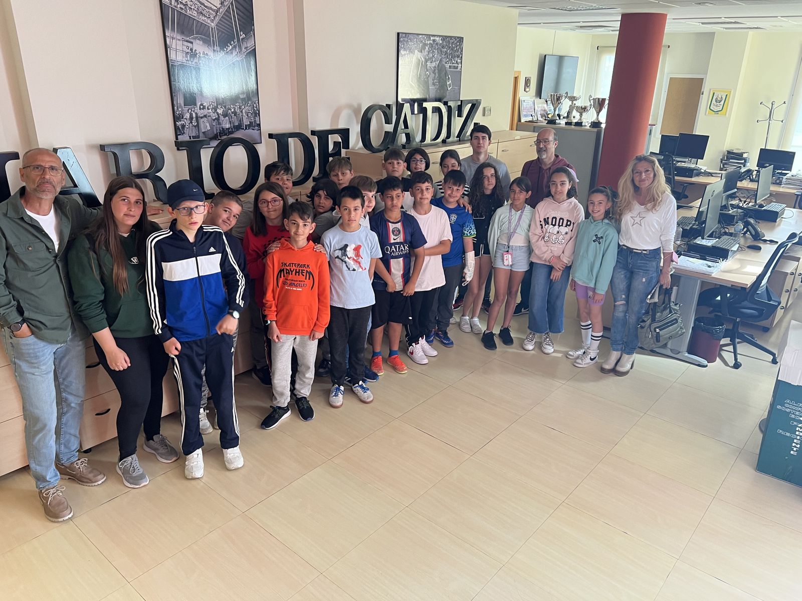 El CEIP Padre José Casal Carrillo de San Fernando visita Diario de Cádiz