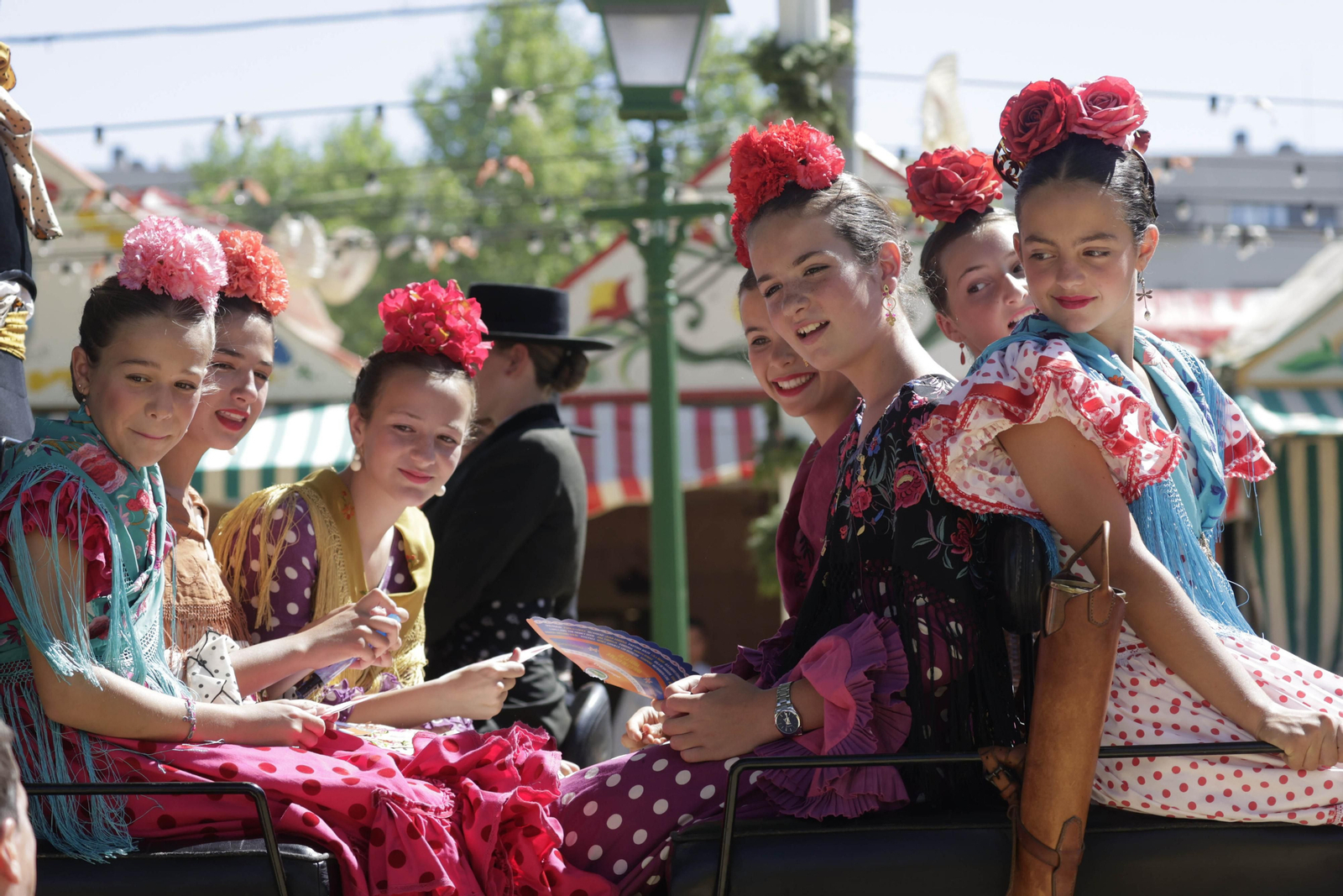Imágenes del ambiente en la Feria de Sevilla