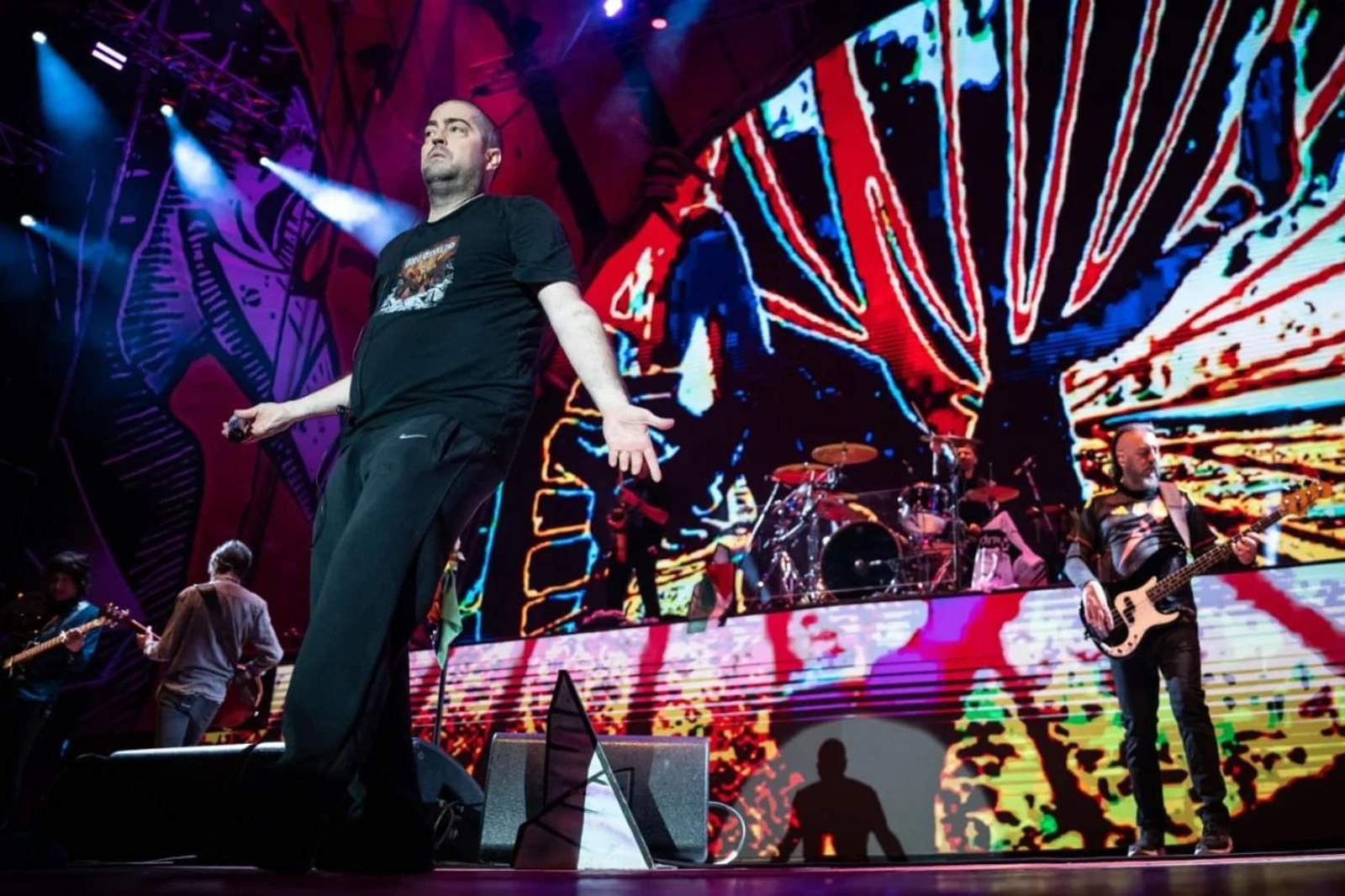 La banda argentina Don Osvaldo, en concierto.