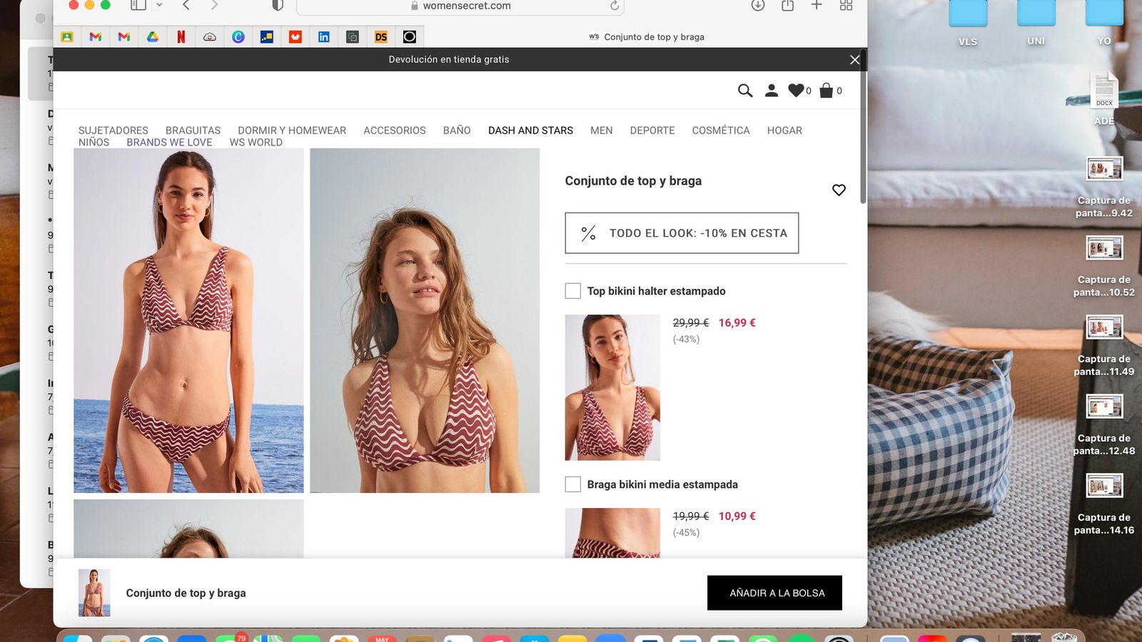 LOOK - ROJO Y BLANCO ZIGZAG