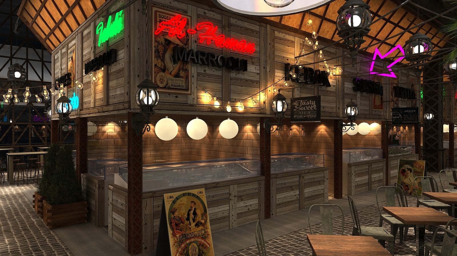 Las imágenes de cómo será el mercado gastronómico de Chiclana