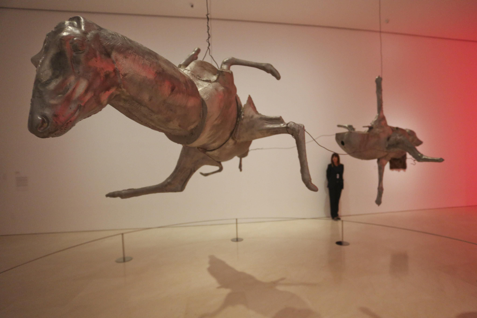 Fotos de la exposición de Bruce Nauman en el Museo Picasso Málaga